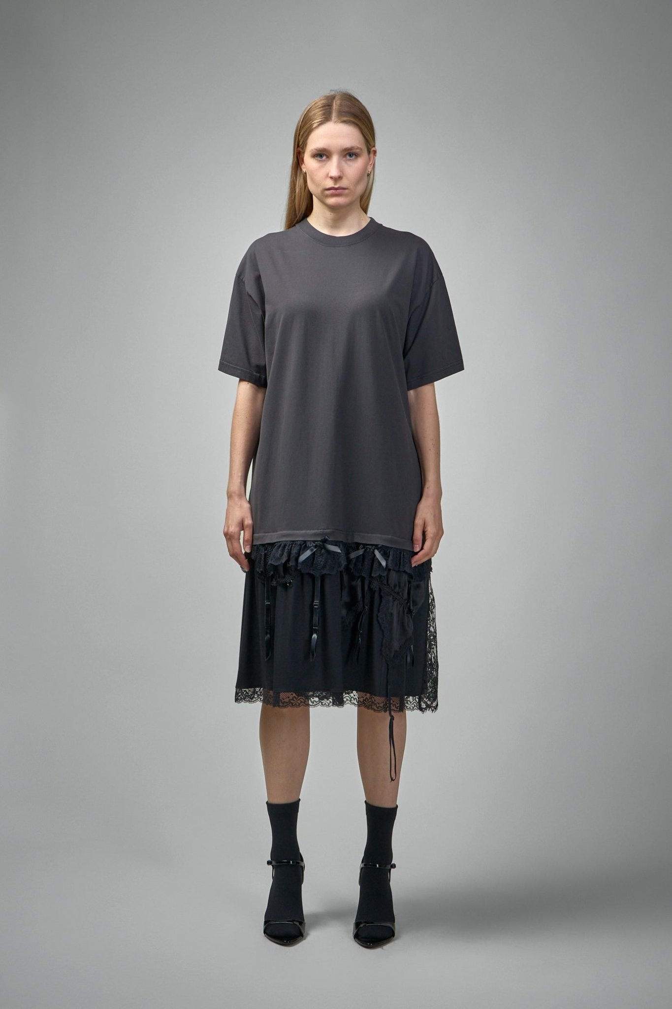Balenciaga Midi Dresses - Lingerie T-Shirt Style LABELS Balenciaga Midi Dresses - Lingerie T-Shirt Style LABELS