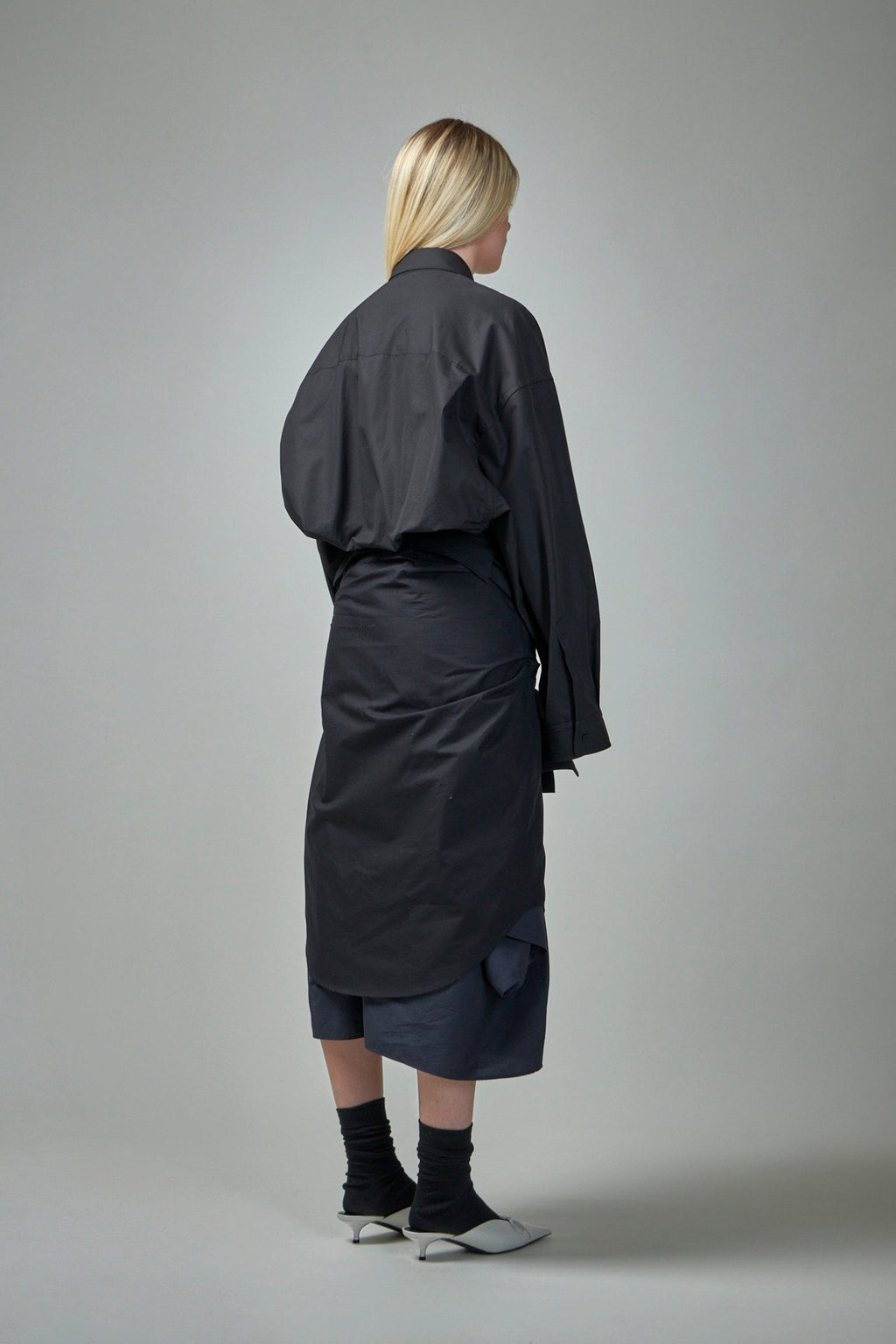 Balenciaga - Maxi Patched Shirt Dress - LABELS