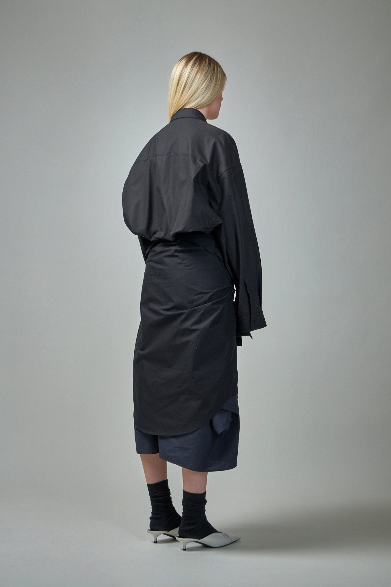 Balenciaga - Maxi Patched Shirt Dress - LABELS
