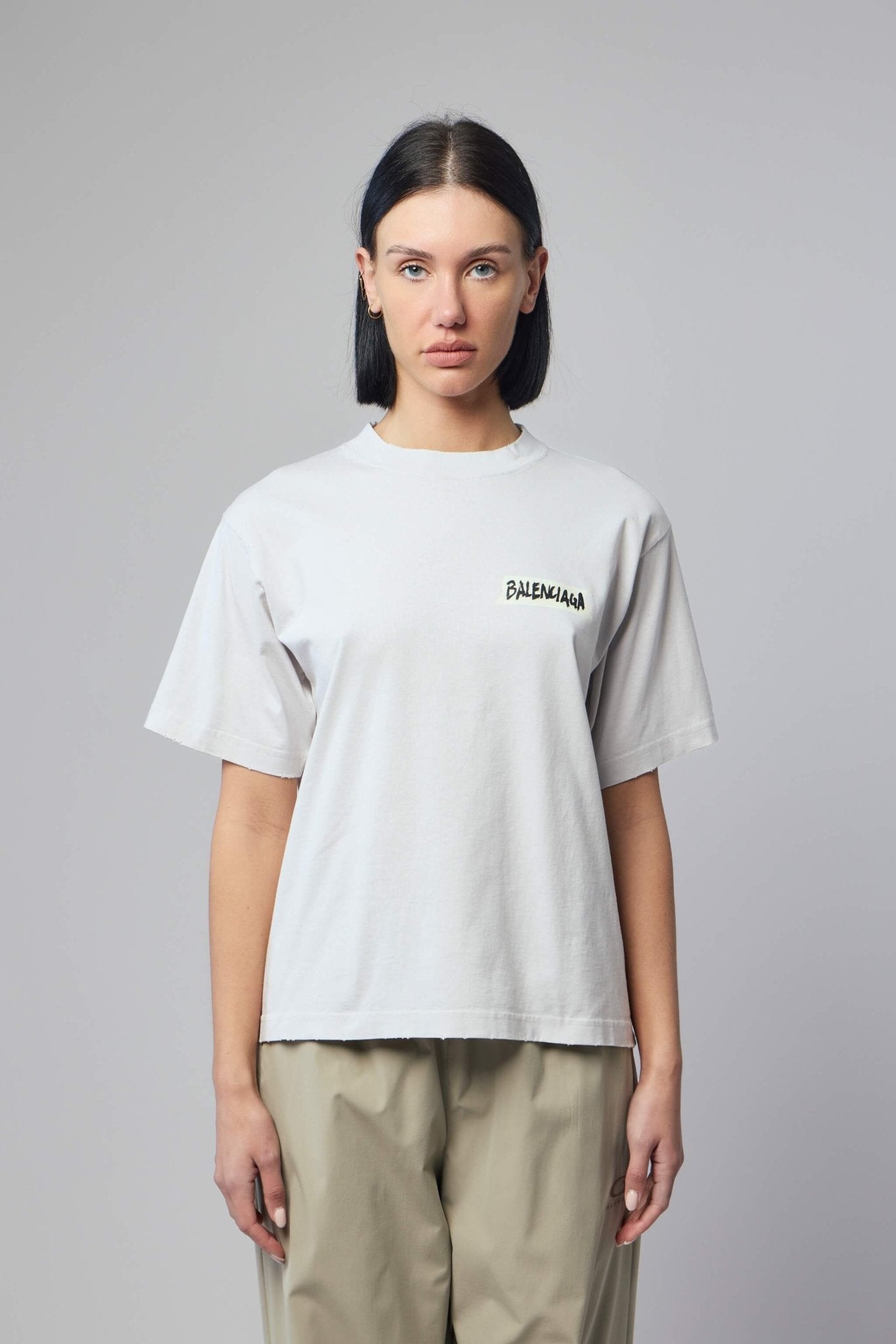 Balenciaga T-Shirts - Medium Fit Cotton Logo Tee – LABELS