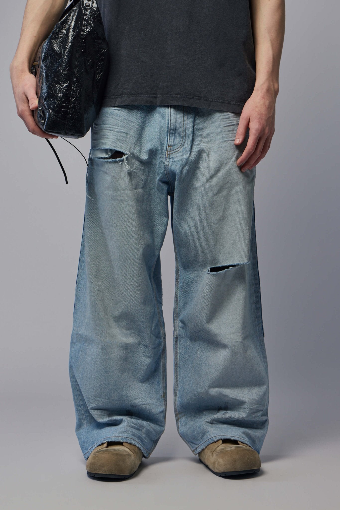 Balenciaga Wide-Leg Jeans - Minimal Baggy Pants – LABELS
