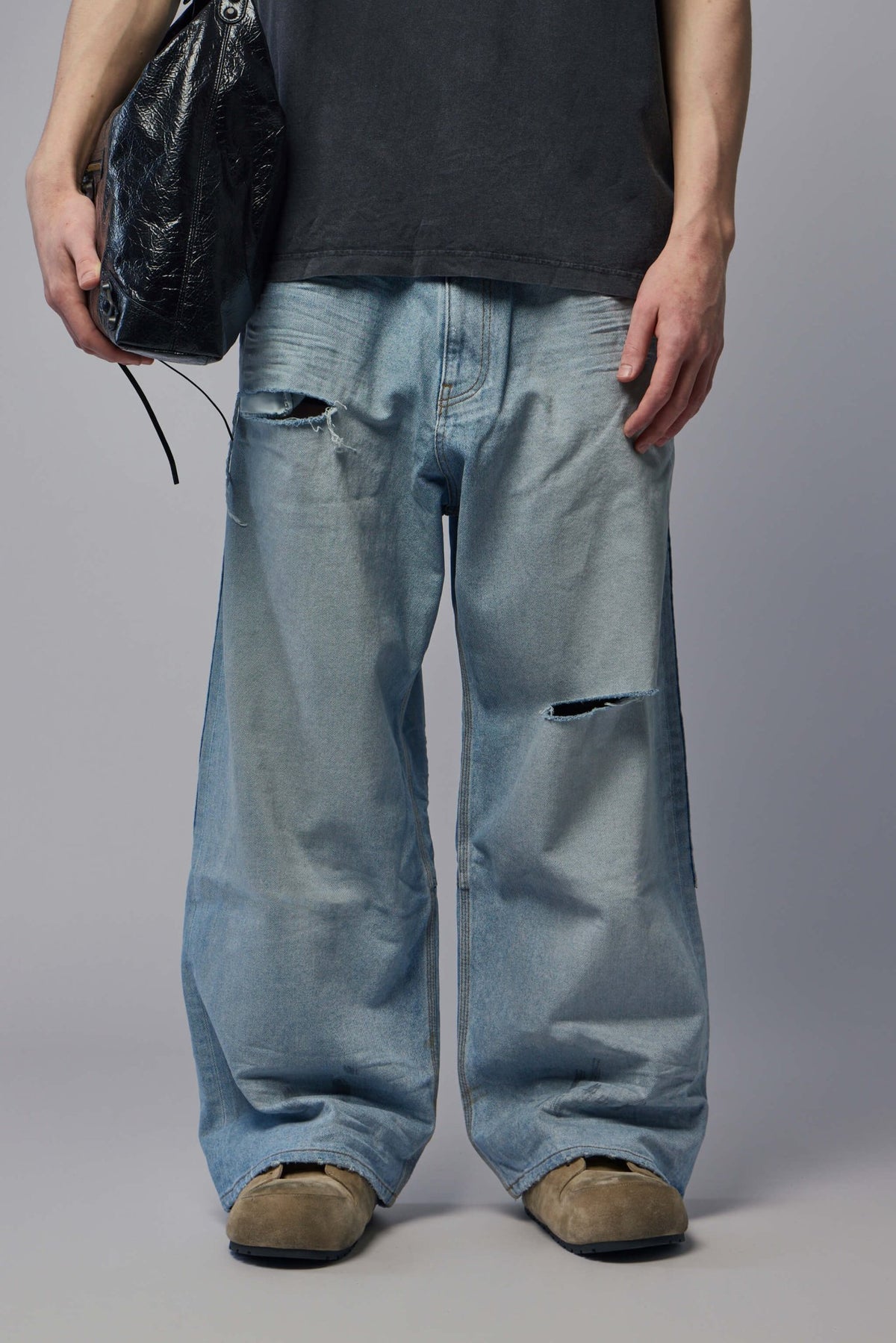 Balenciaga Wide-Leg Jeans - Minimal Baggy Pants – LABELS