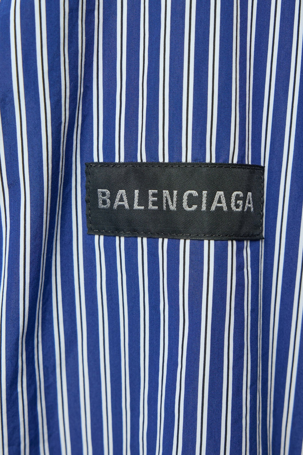 Balenciaga - Oversized Shirt Navy White Stripes - LABELS