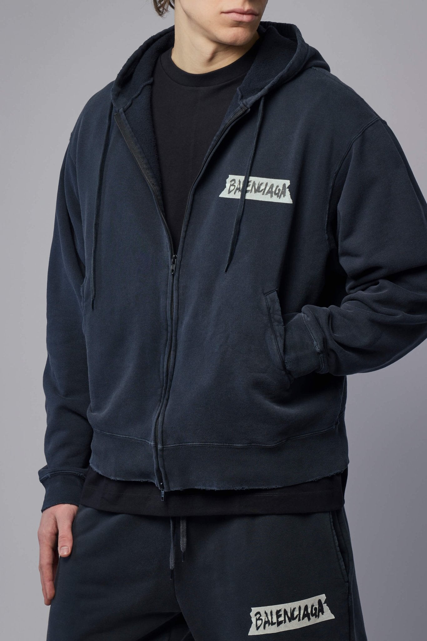 Balenciaga - Oversized Zip - Up Hoodie - LABELS