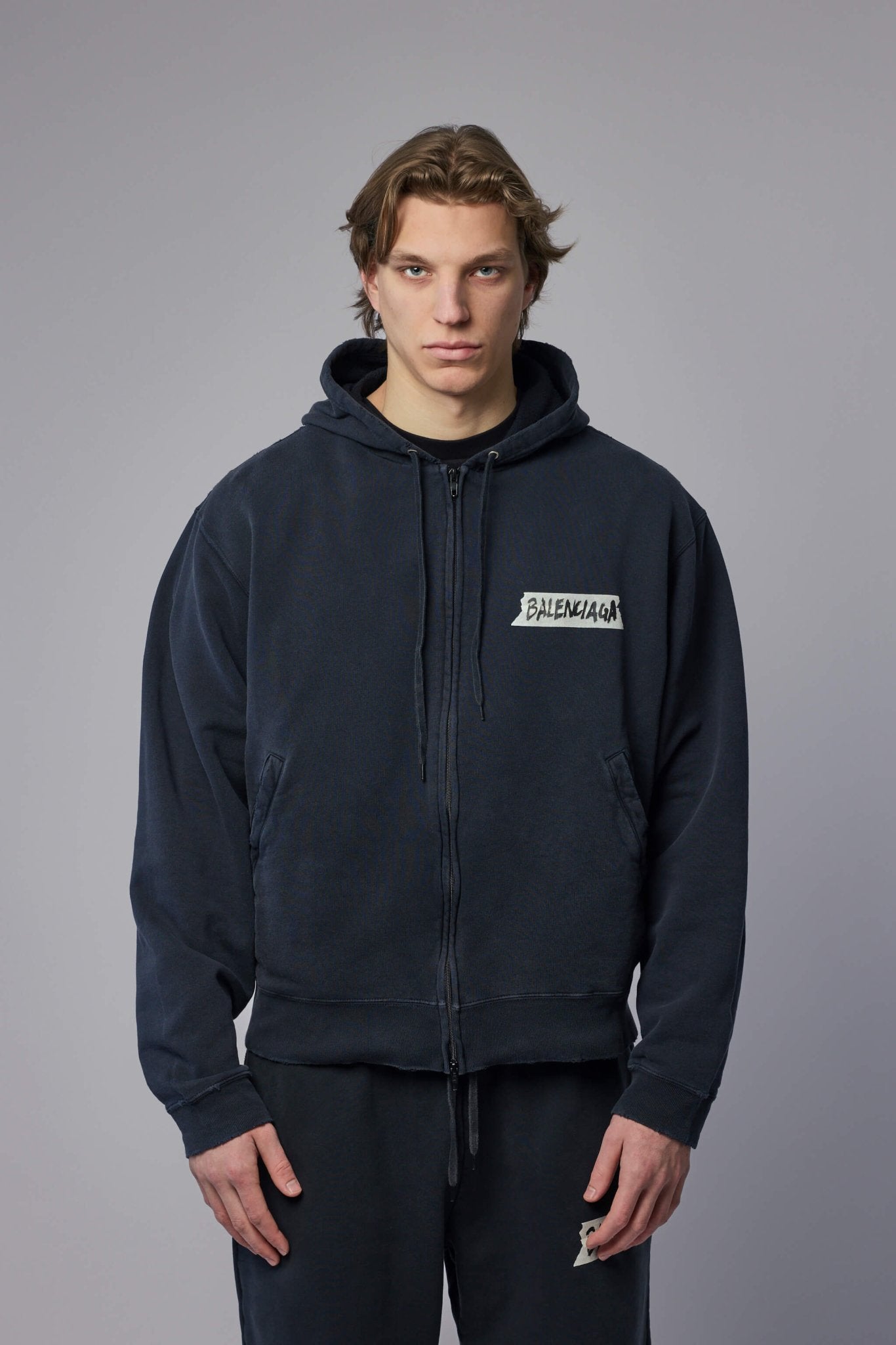 Balenciaga - Oversized Zip - Up Hoodie - LABELS