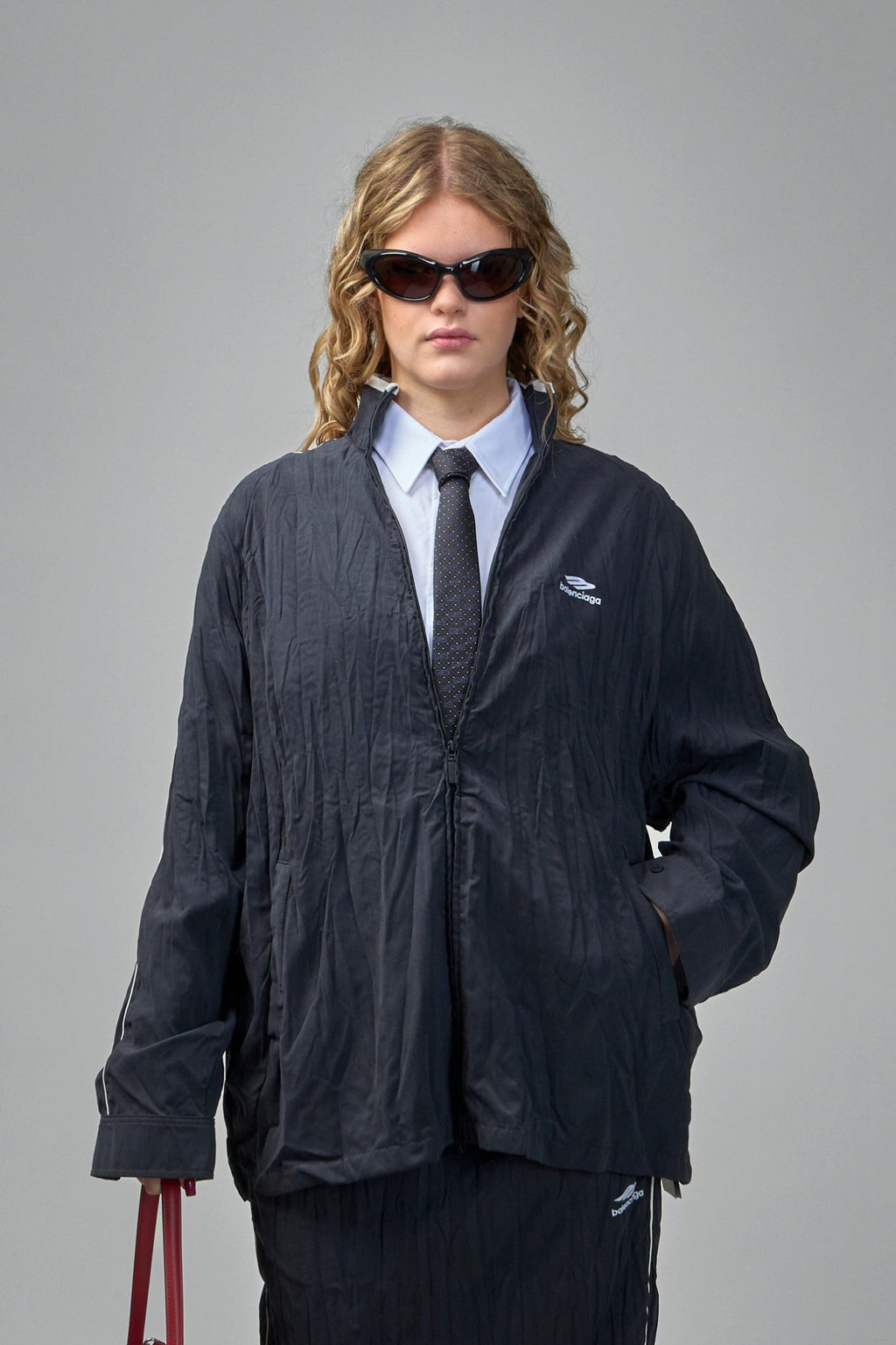 Balenciaga - Pleated Tracksuit Jacket - LABELS