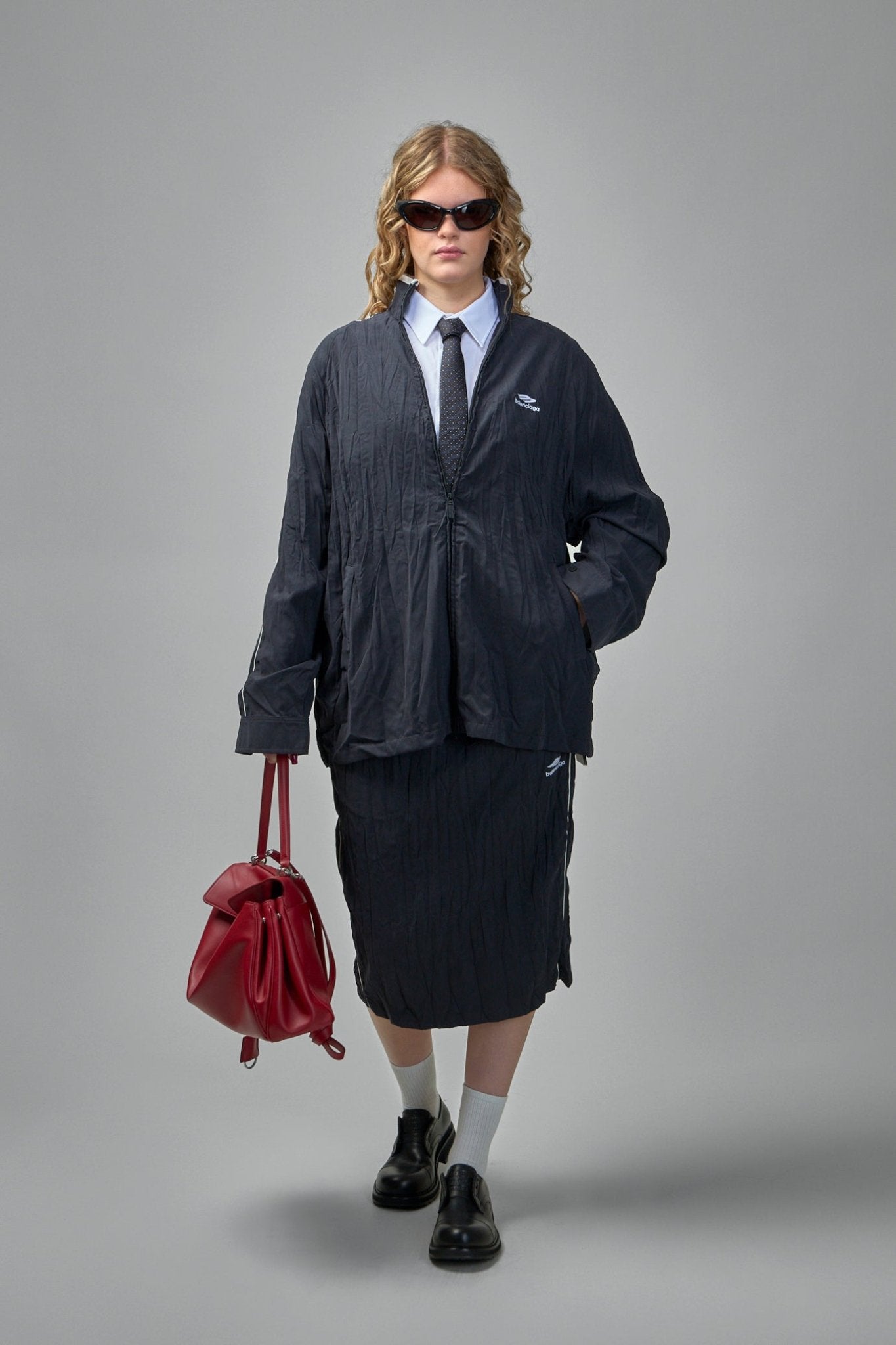 Balenciaga - Pleated Tracksuit Jacket - LABELS