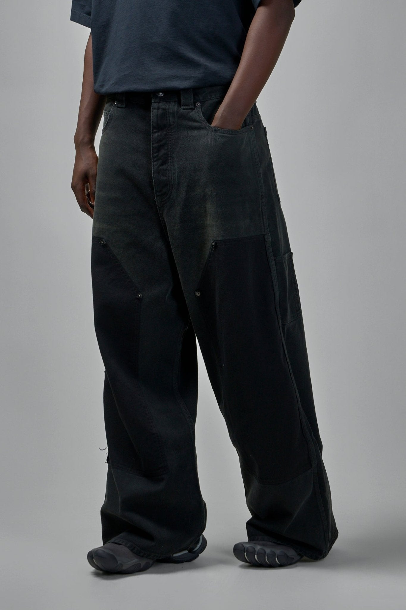 Balenciaga - Ripped Off Baggy Pants - LABELS