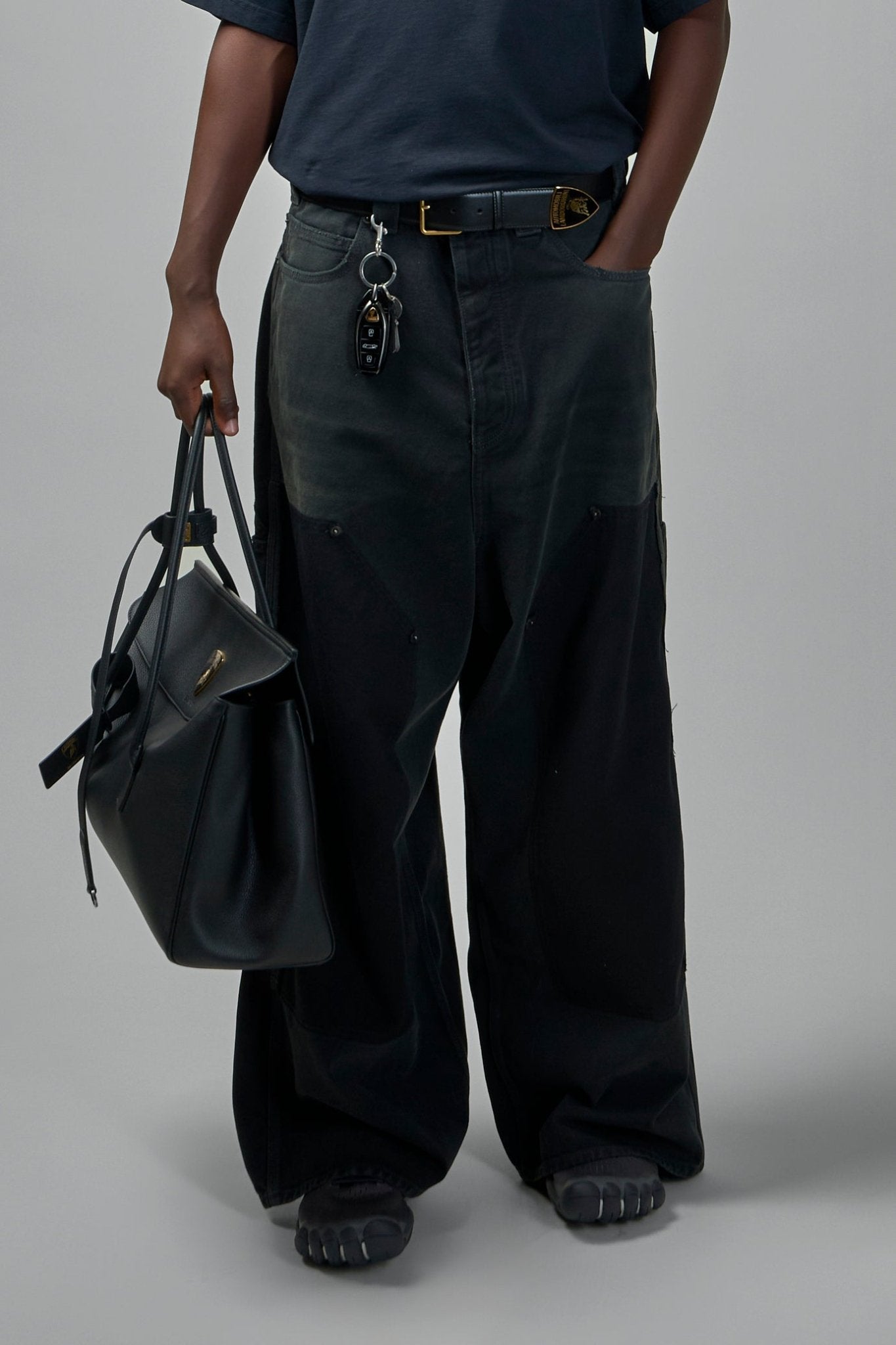 Balenciaga Ripped Off Baggy Pants - LABELS