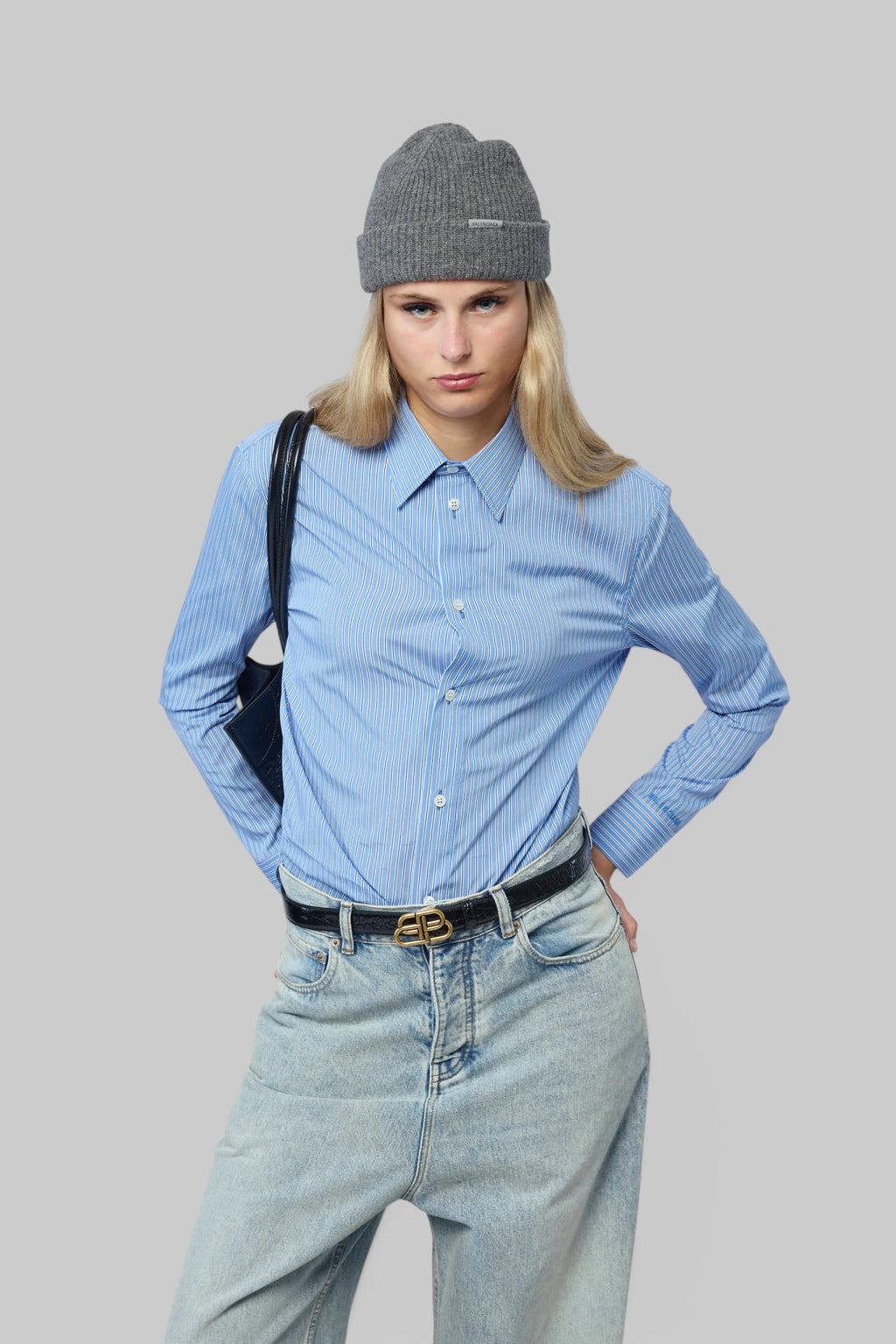 Balenciaga - Striped Poplin Shirt - LABELS