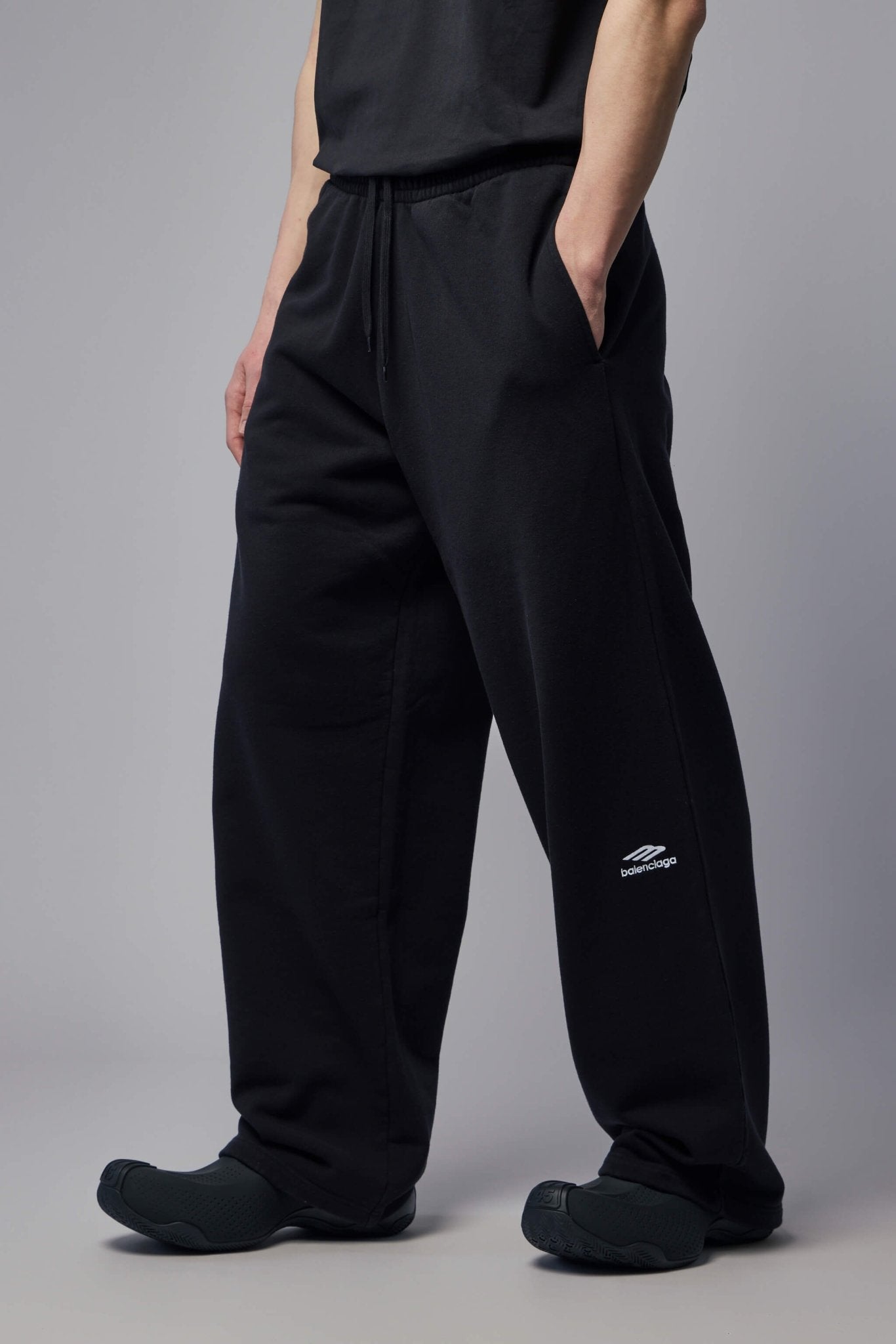 その他 balenciaga washed sweat trousers Balenciaga Sweatpants - Washed Black Designer Joggers – LABELS