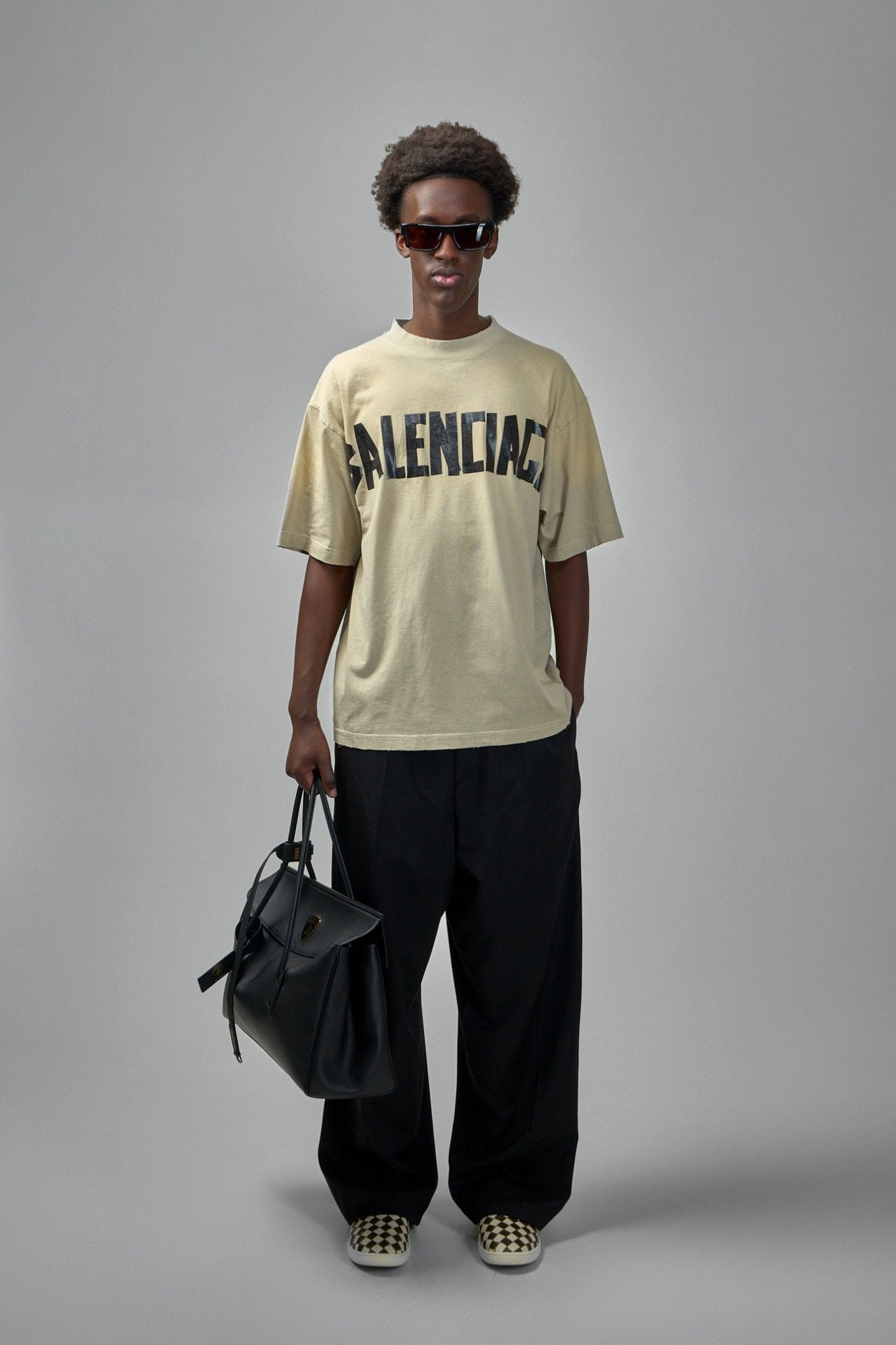 Balenciaga T-Shirts - Tape Type Medium Fit Cotton Tee – LABELS