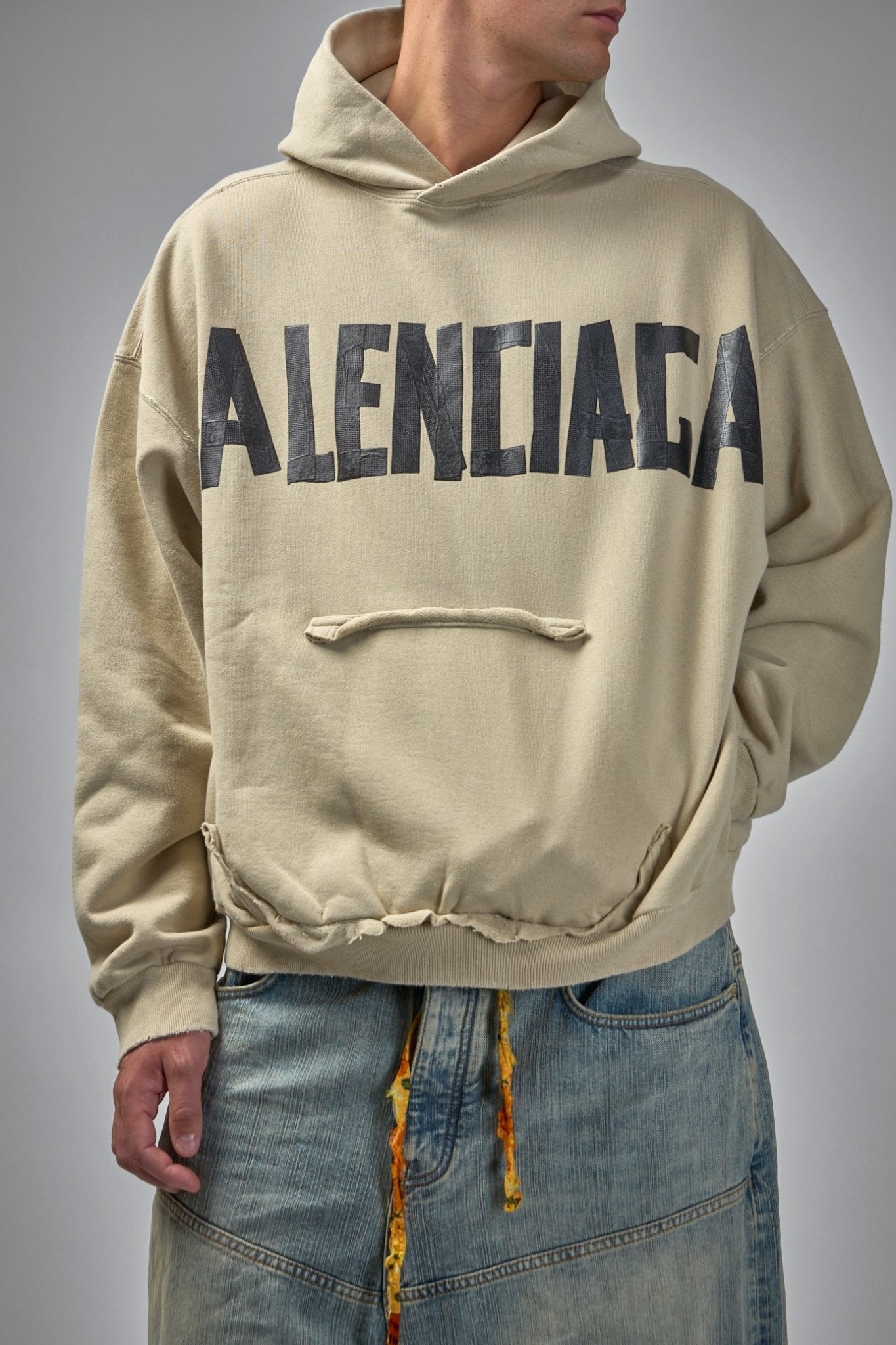 Balenciaga - Tape Type Ripped Pocket Hoodie - LABELS