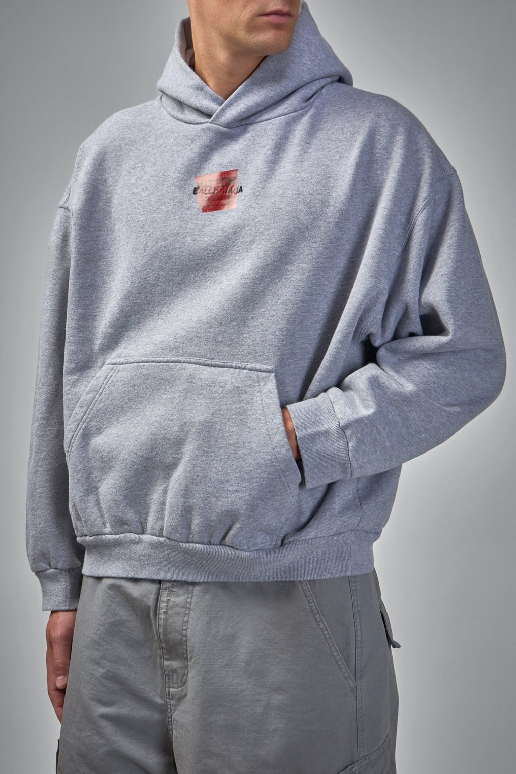 Balenciaga - Tape Type Ripped Pocket Hoodie - LABELS