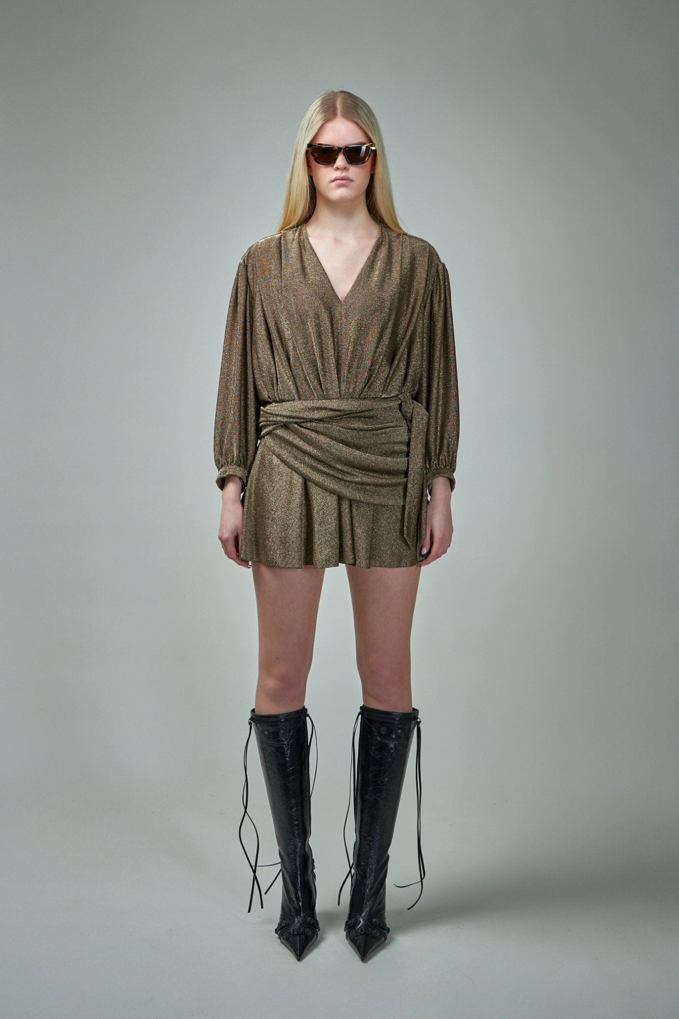 Balenciaga - V Neck Mini Dress - LABELS