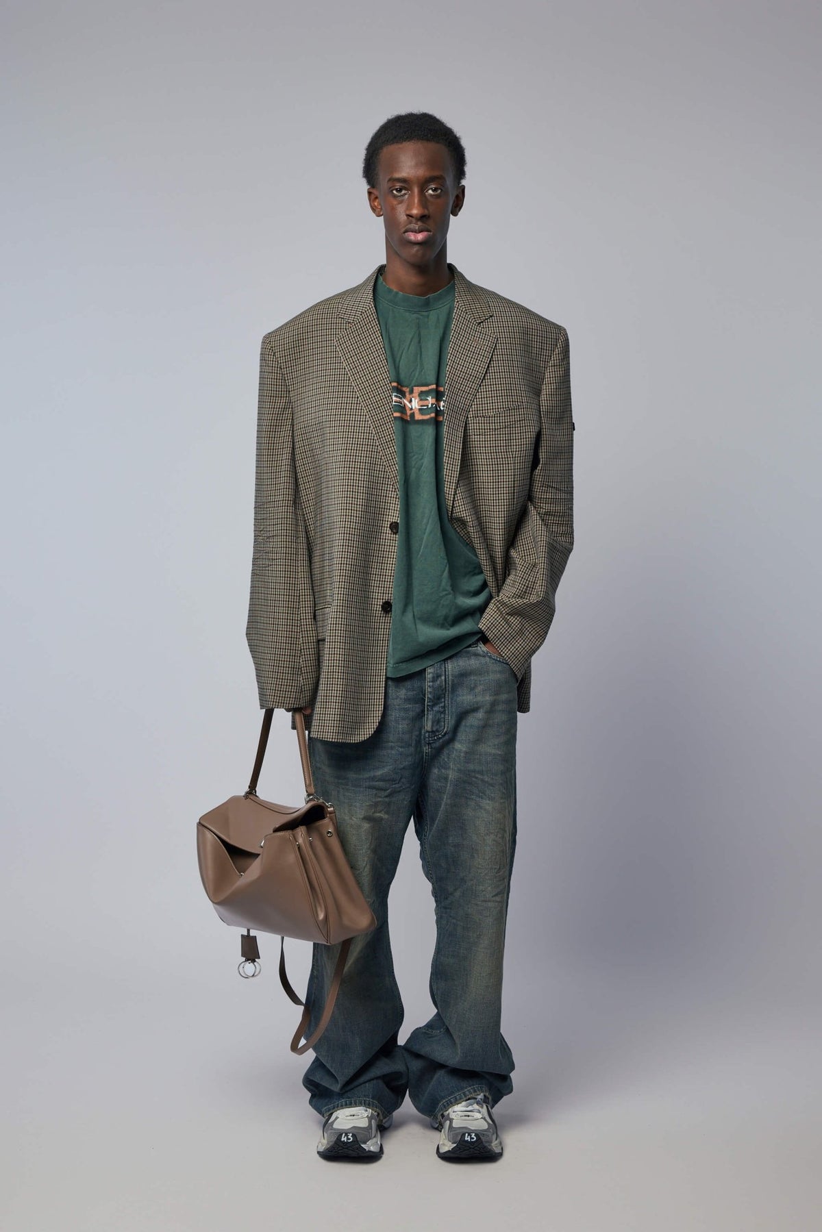 Balenciaga blazer button cuffs and long sleeve construction detail
