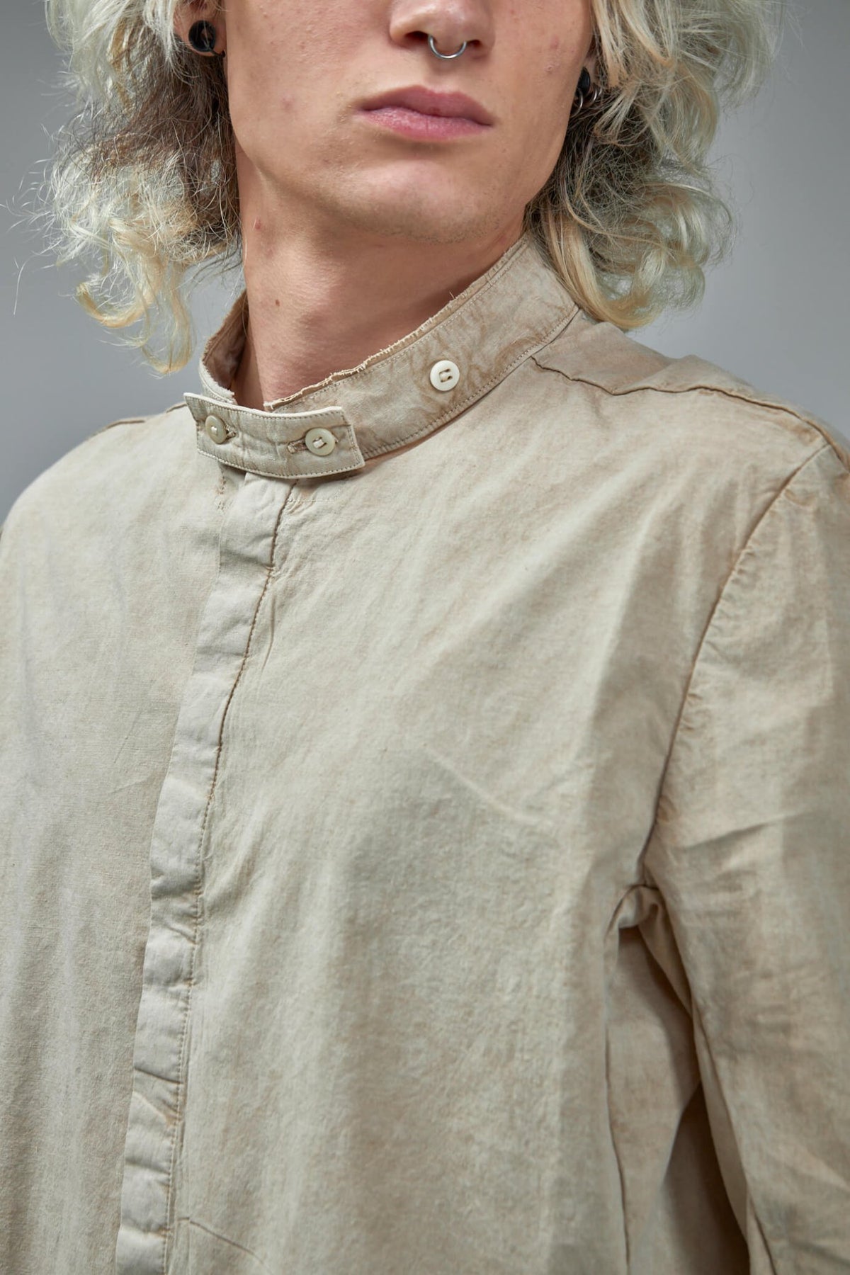 Boris Bidjan Saberi shirt styled for contemporary menswear look