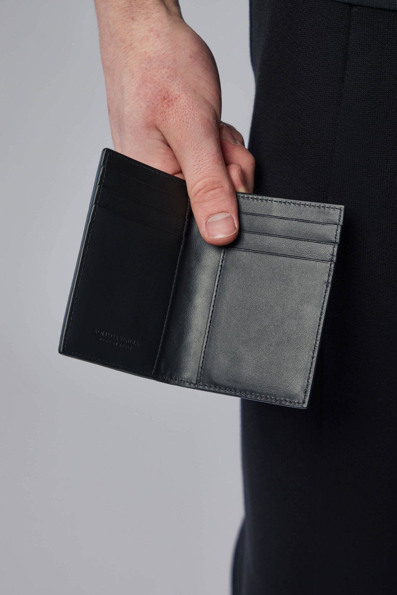 Bottega Veneta - Check Taurillon Avenue Leather Accessory - LABELS