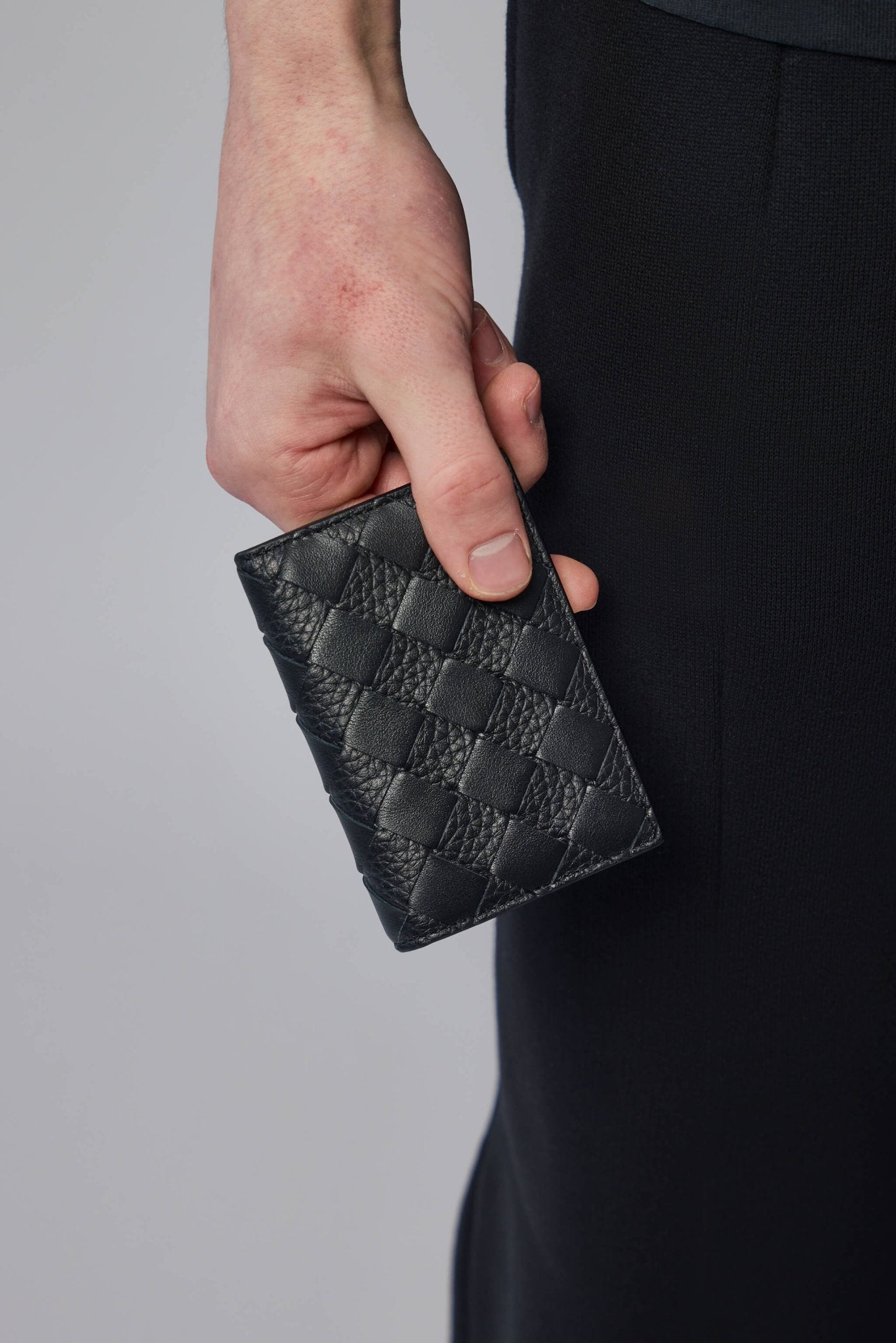 Bottega Veneta - Check Taurillon Avenue Leather Accessory - LABELS