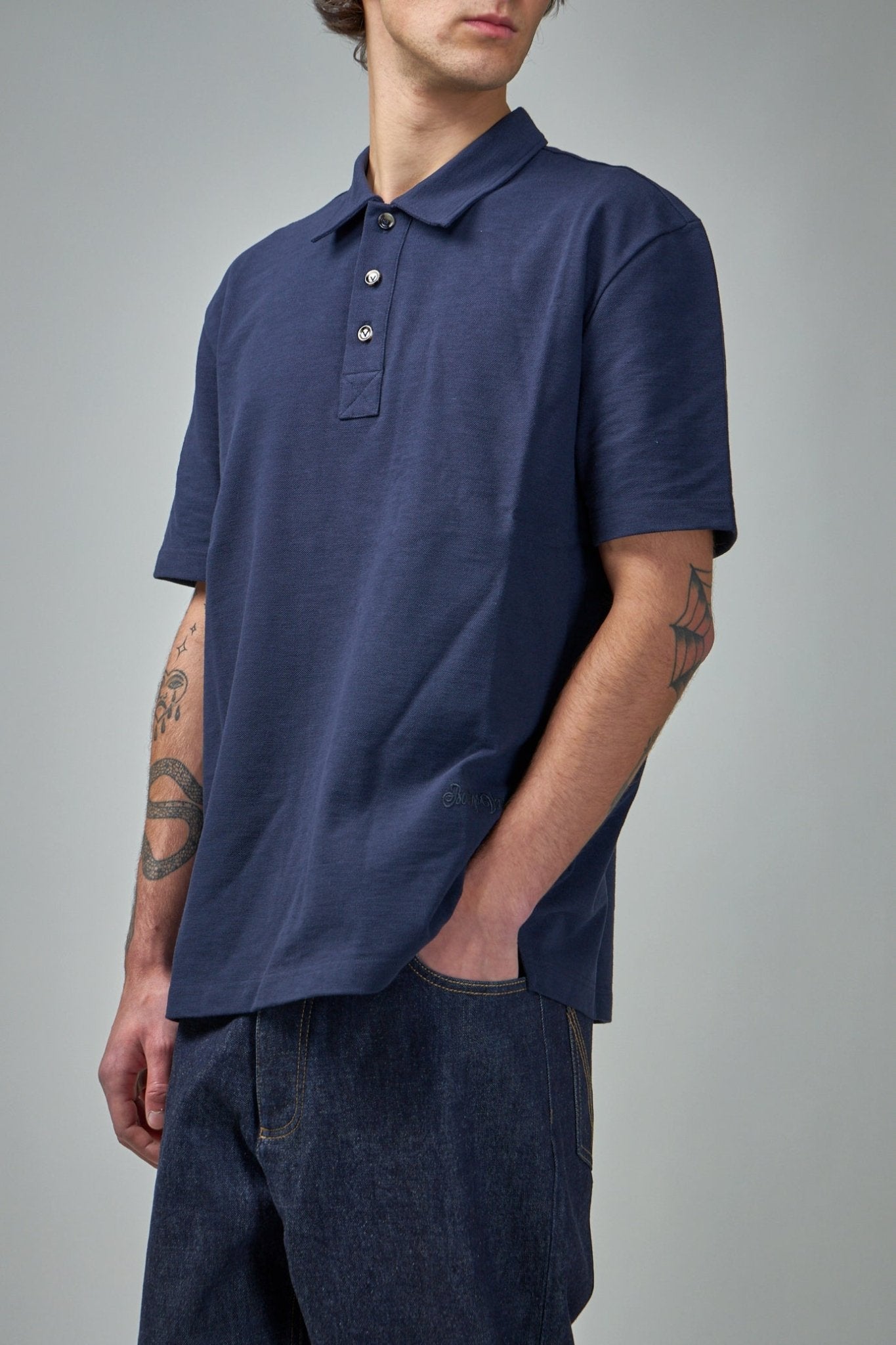 Bottega Veneta - Chine Cotton Piquet Polo - LABELS