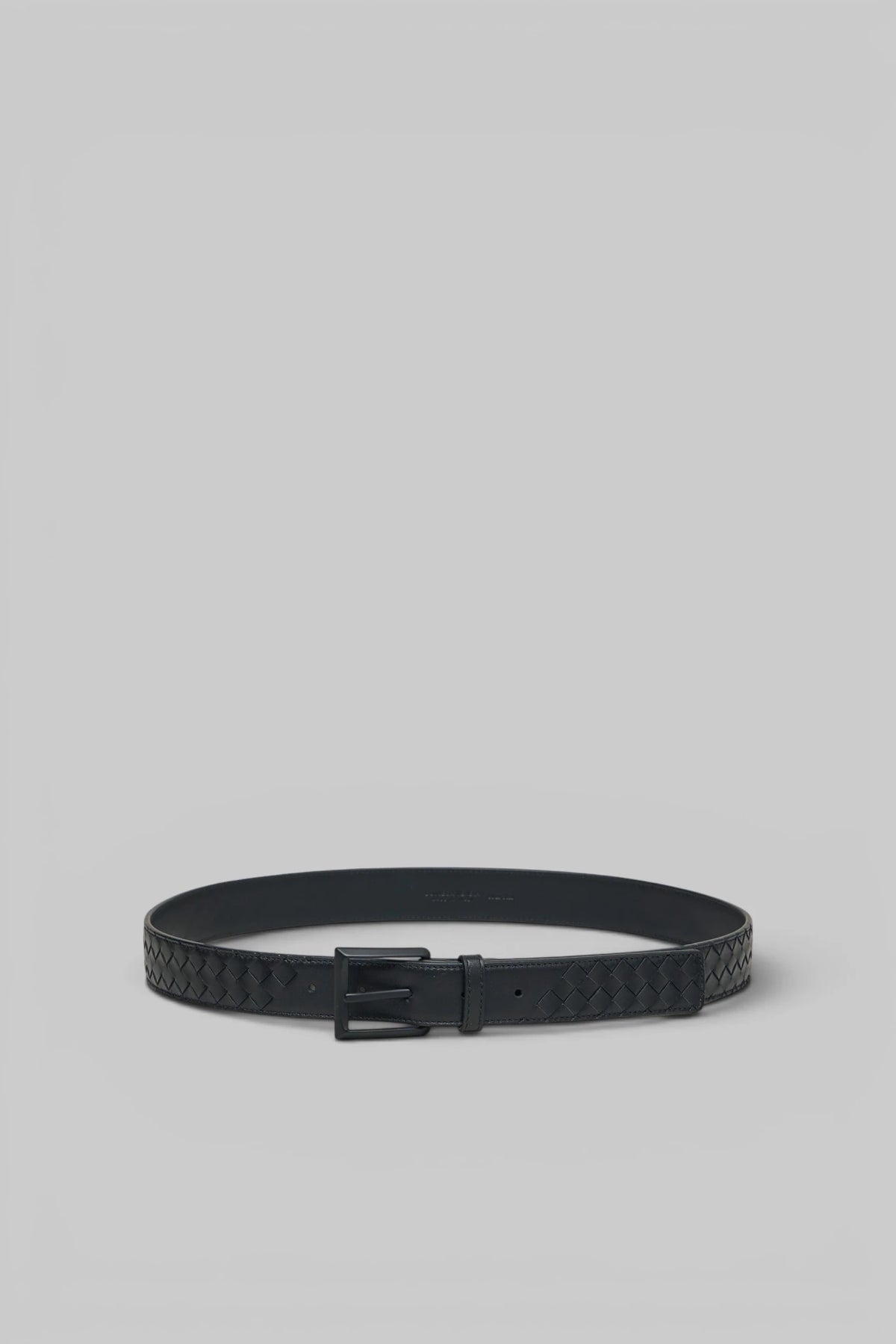 Bottega Veneta Belts - Cintura Intrecciato Avenue woven leather belt with matte buckle