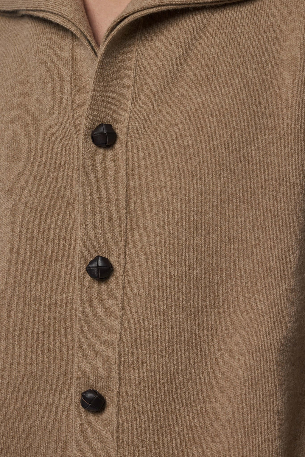 Bottega Veneta - Compact Wool Cardigan Sparrow - LABELS