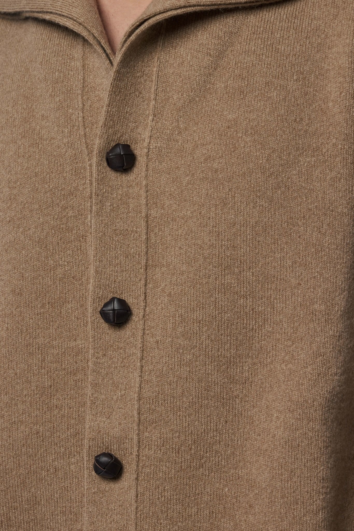 Bottega Veneta - Compact Wool Cardigan Sparrow - LABELS