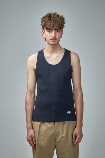 Tanktop aus geripptem Baumwolljersey