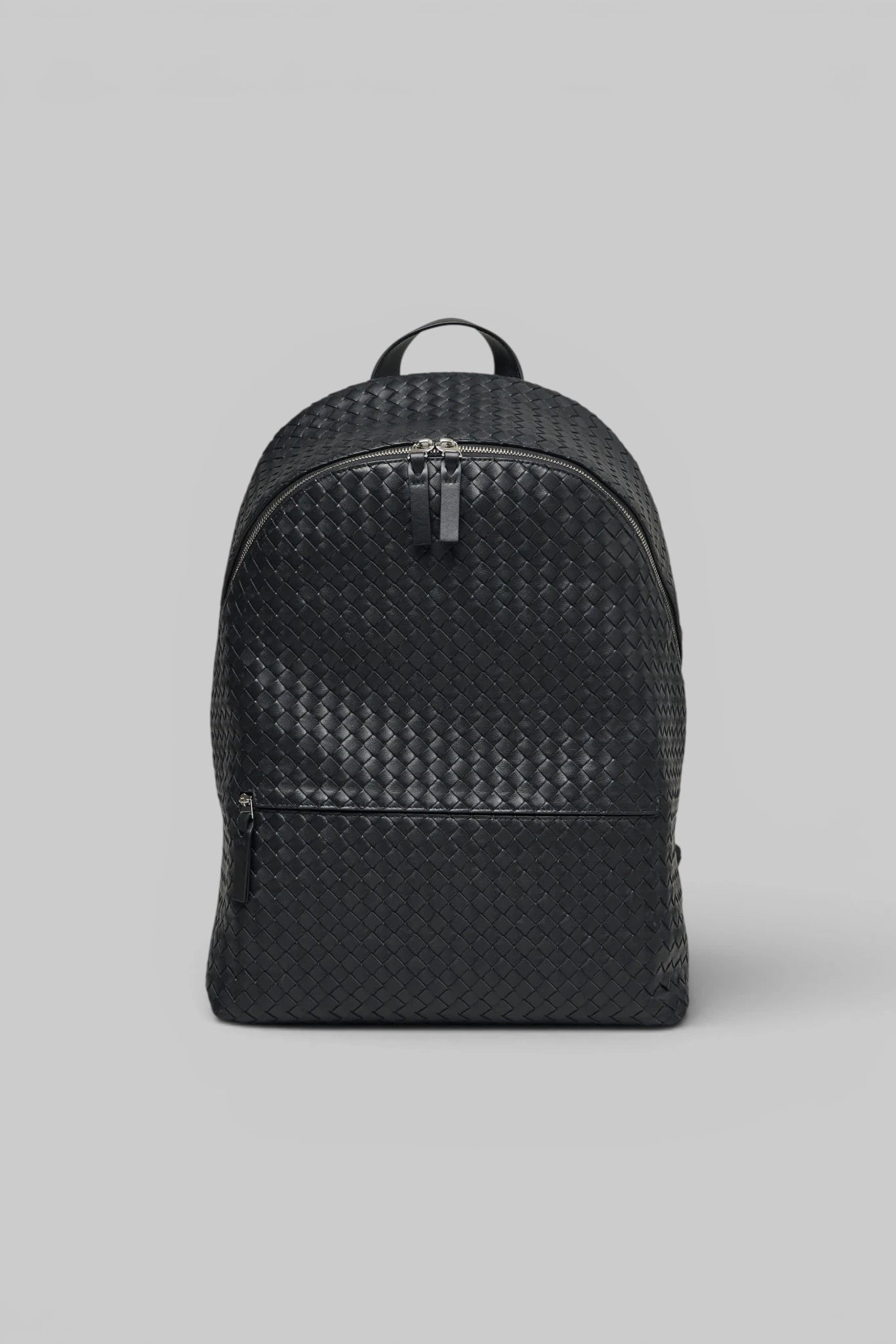 Bottega Veneta Backpacks Intrecciato Silky Calf leather backpack front view
