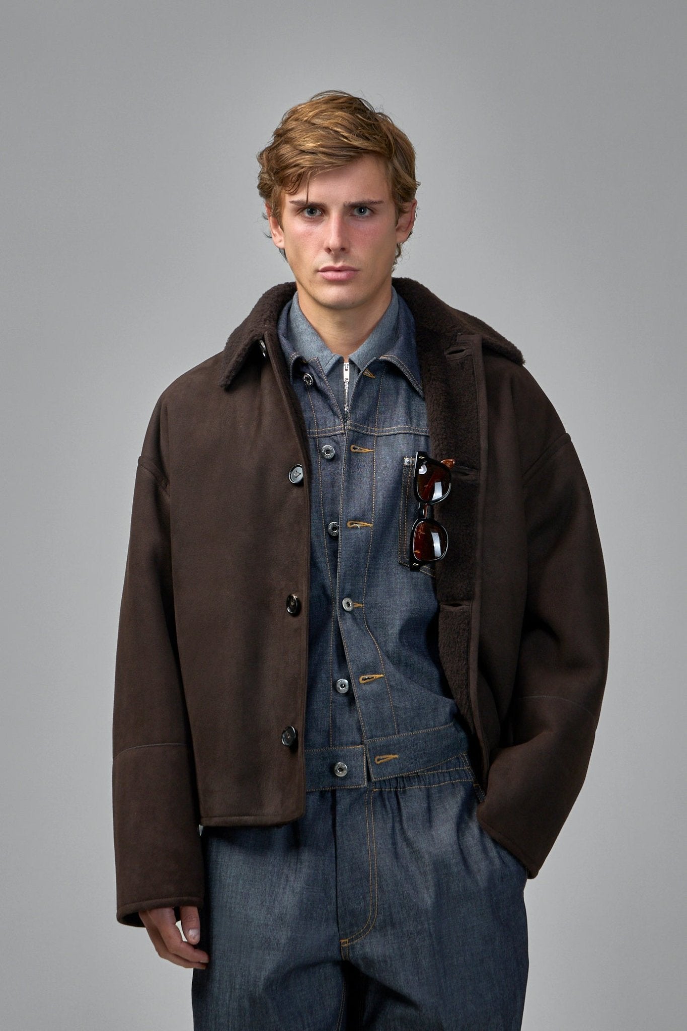 Bottega Veneta - Jacket Felted Merinos Shearling - LABELS