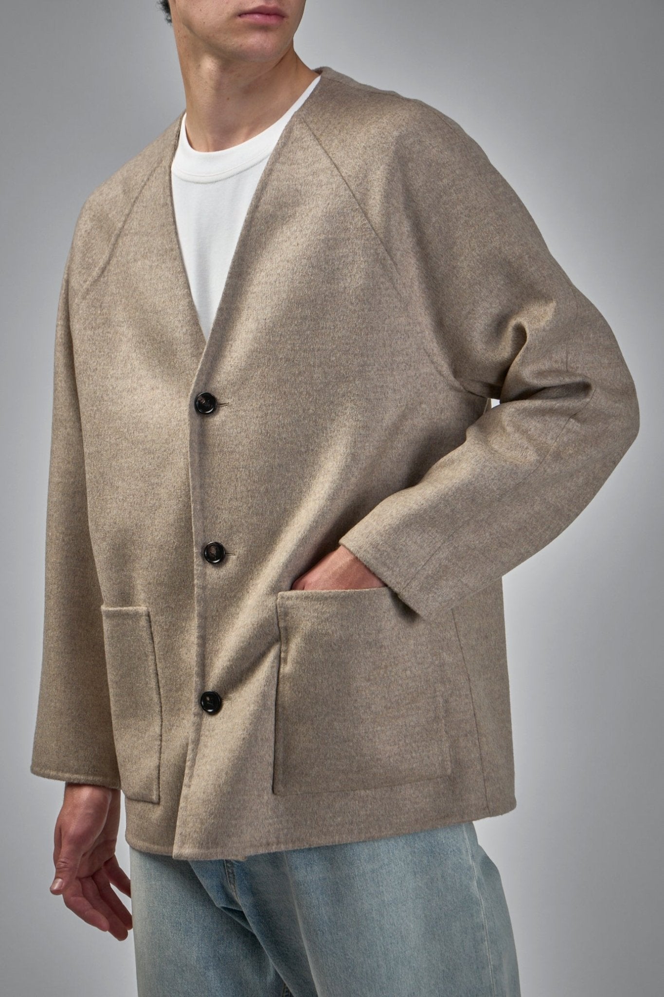 Bottega Veneta - Light Double Wool And Cashmere Coat - LABELS