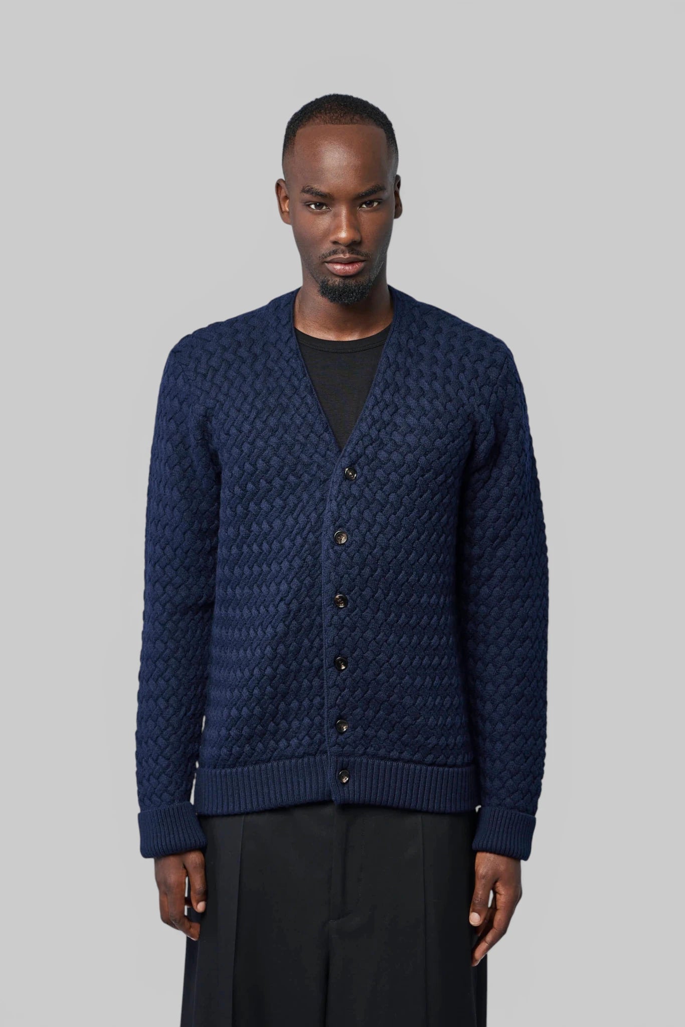 Bottega Veneta - LW Wool Intrecciato Cardigan - LABELS