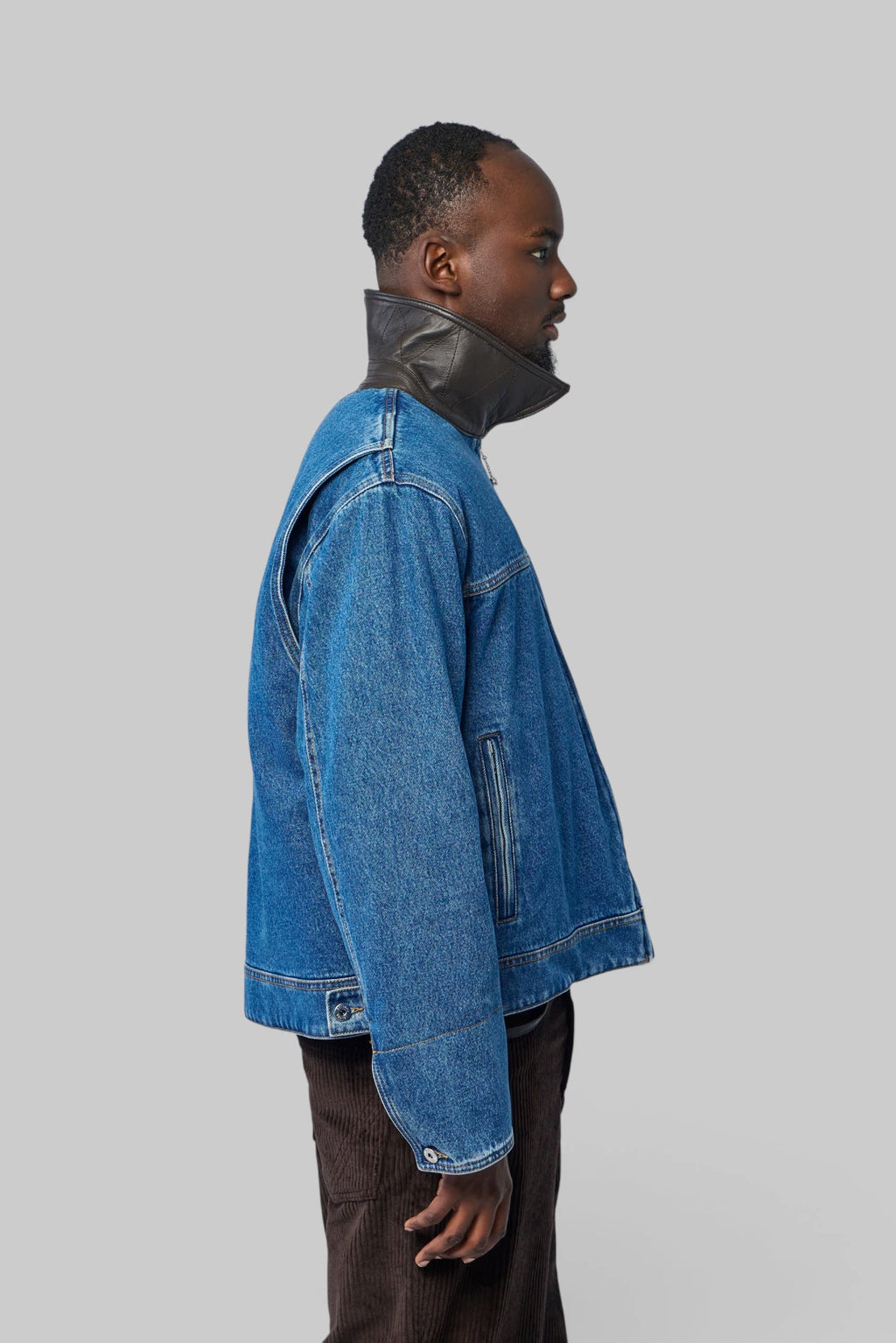 Bottega Veneta - MEDIUM INDIG WASH DENIM JACKET | 873081V6 9P0/4300 | MID BLUE - LABELS
