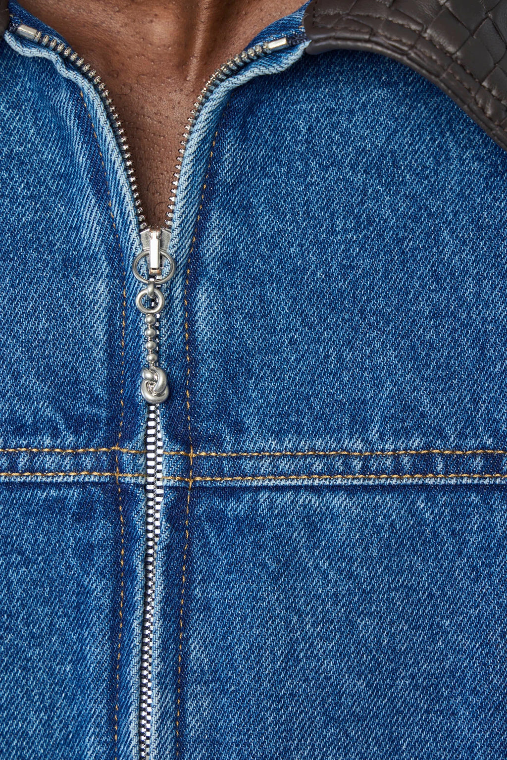 Bottega Veneta - MEDIUM INDIG WASH DENIM JACKET | 873081V6 9P0/4300 | MID BLUE - LABELS