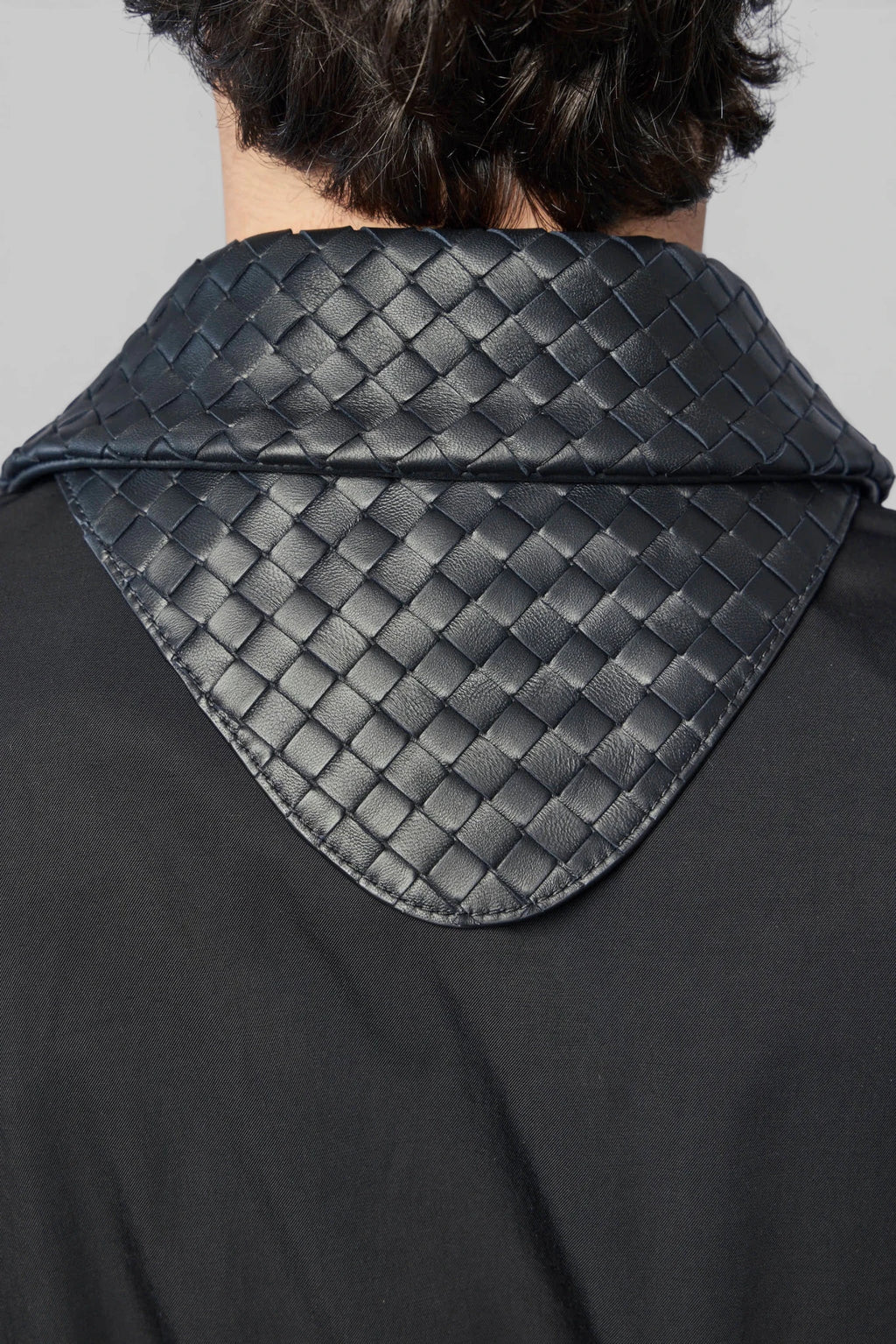 Bottega Veneta jacket interior viscose lining detail