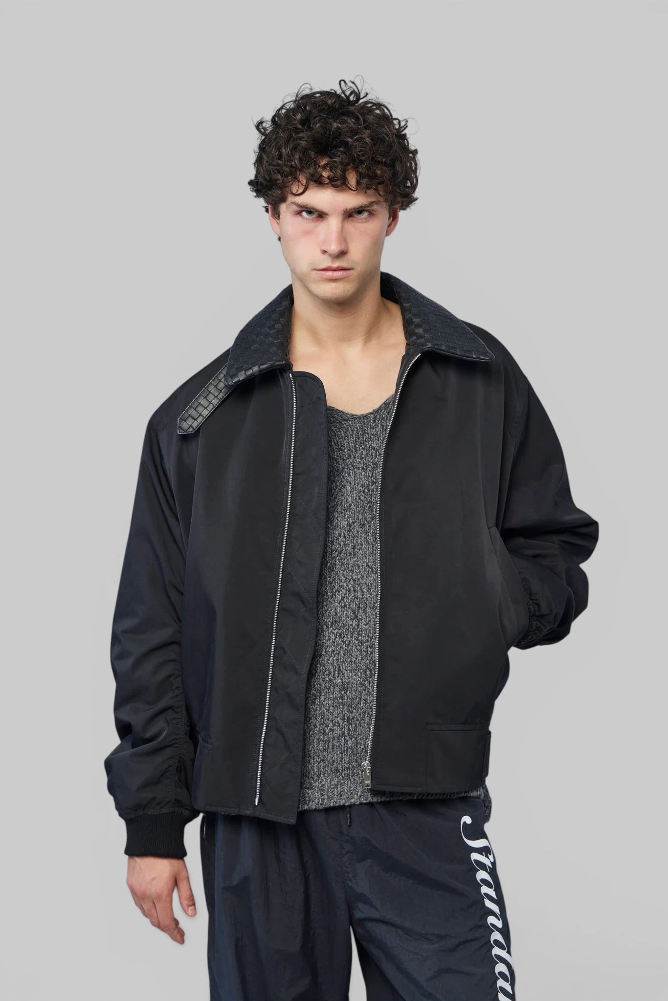 Bottega Veneta Bomber Jackets - Nylon Cotton Twill Blouson front view