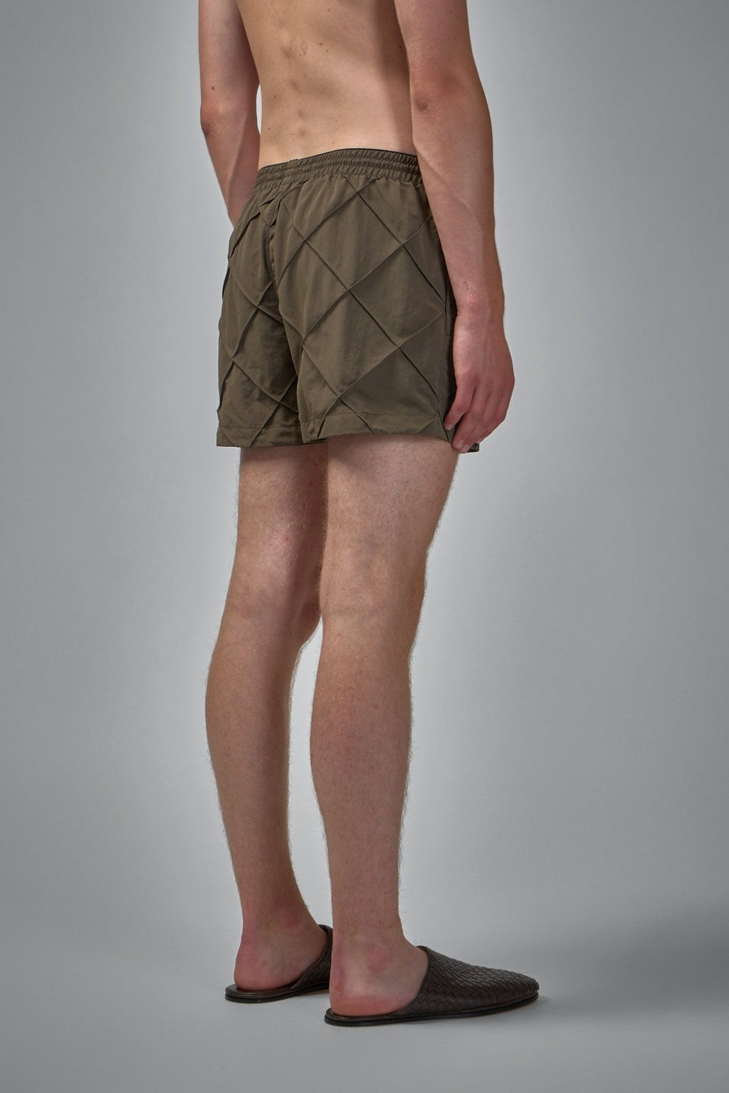 Bottega Veneta - Nylon Intrecciato Pattern Swim Shorts - LABELS