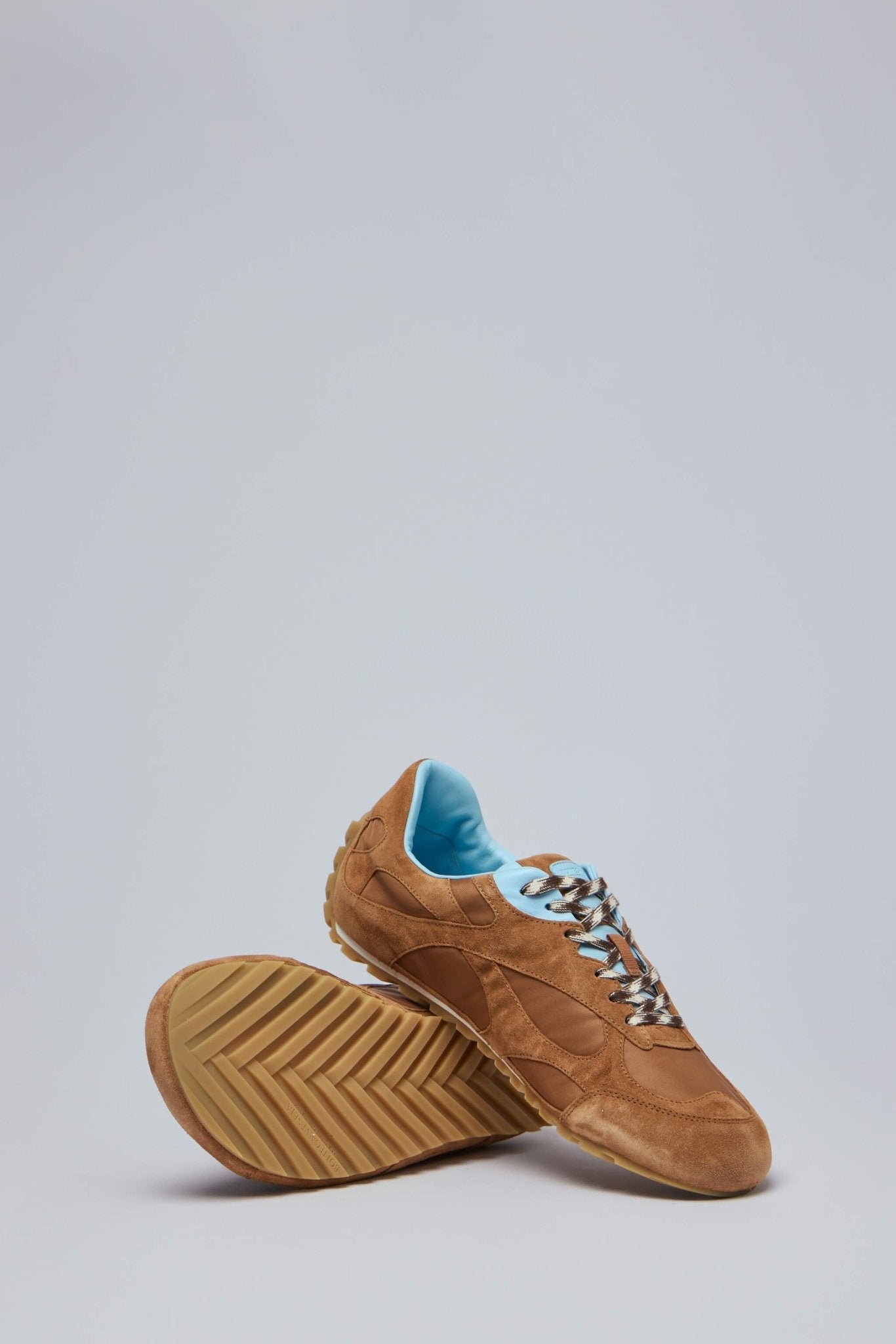 Bottega Veneta - Orbit Flash Sneaker Suede/nap/new Amber/iceberg - LABELS