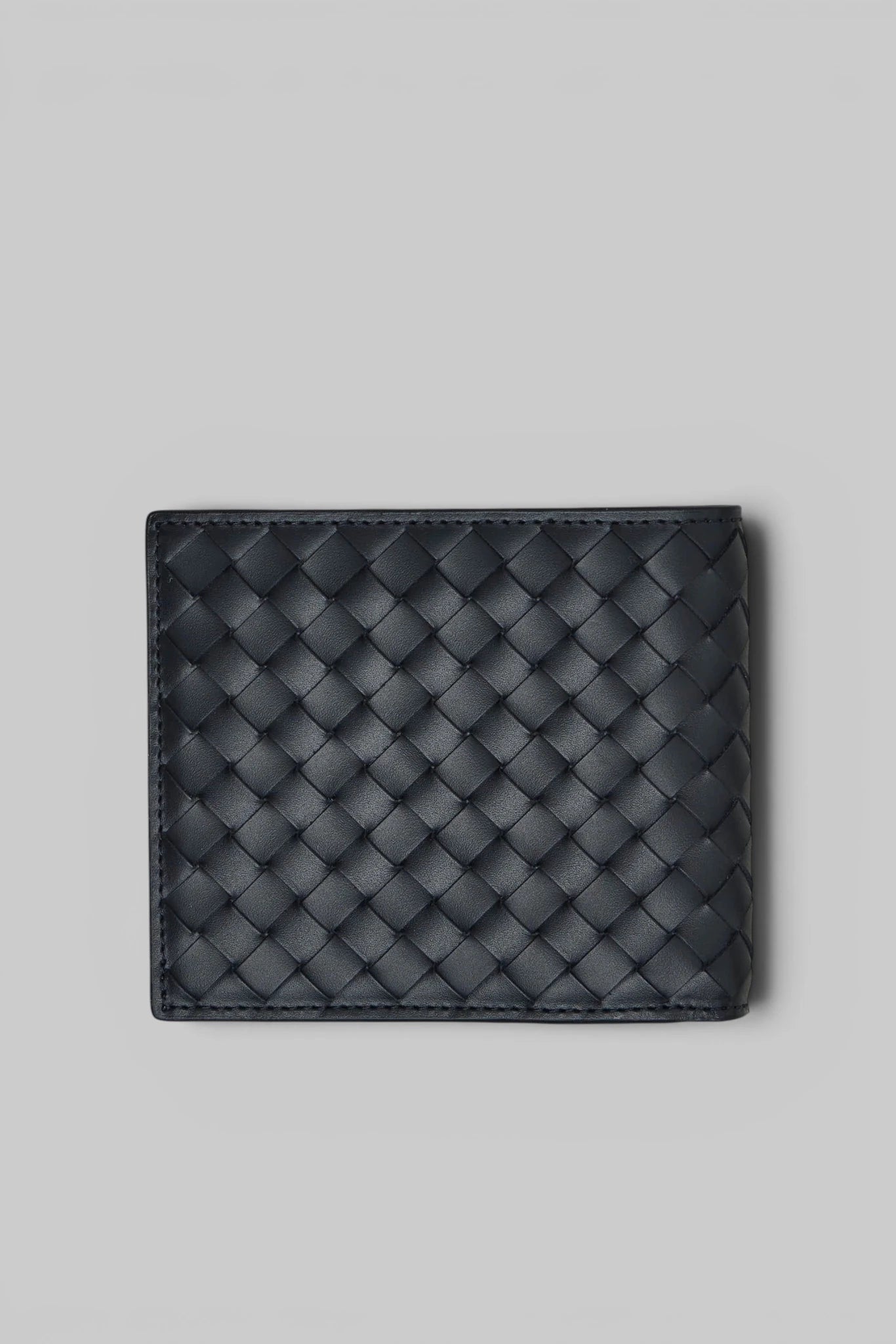 Bottega Veneta Intrecciato wallet interior showing card compartments