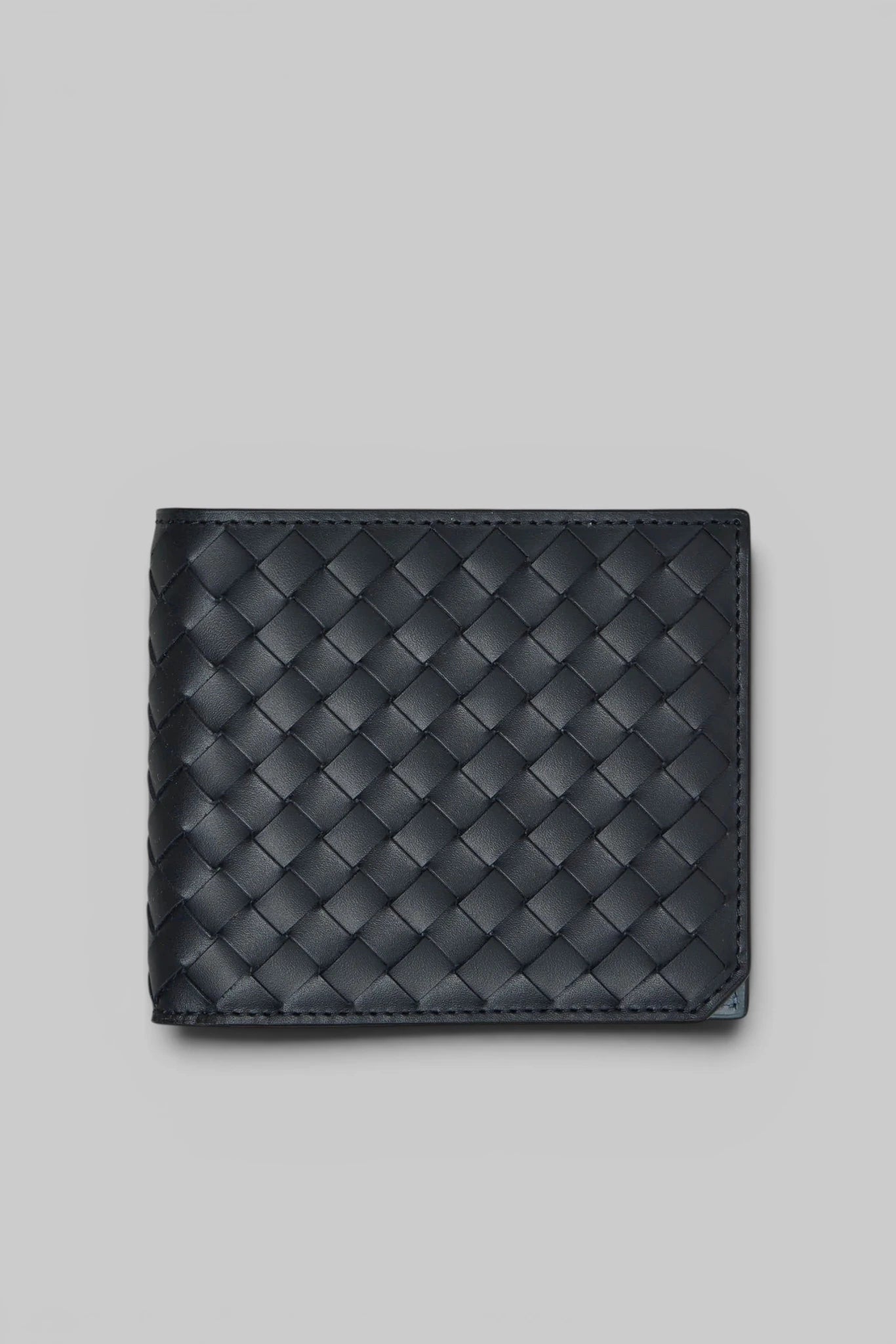 Bottega Veneta Wallets Portafoglio Intrecciato front view in woven leather