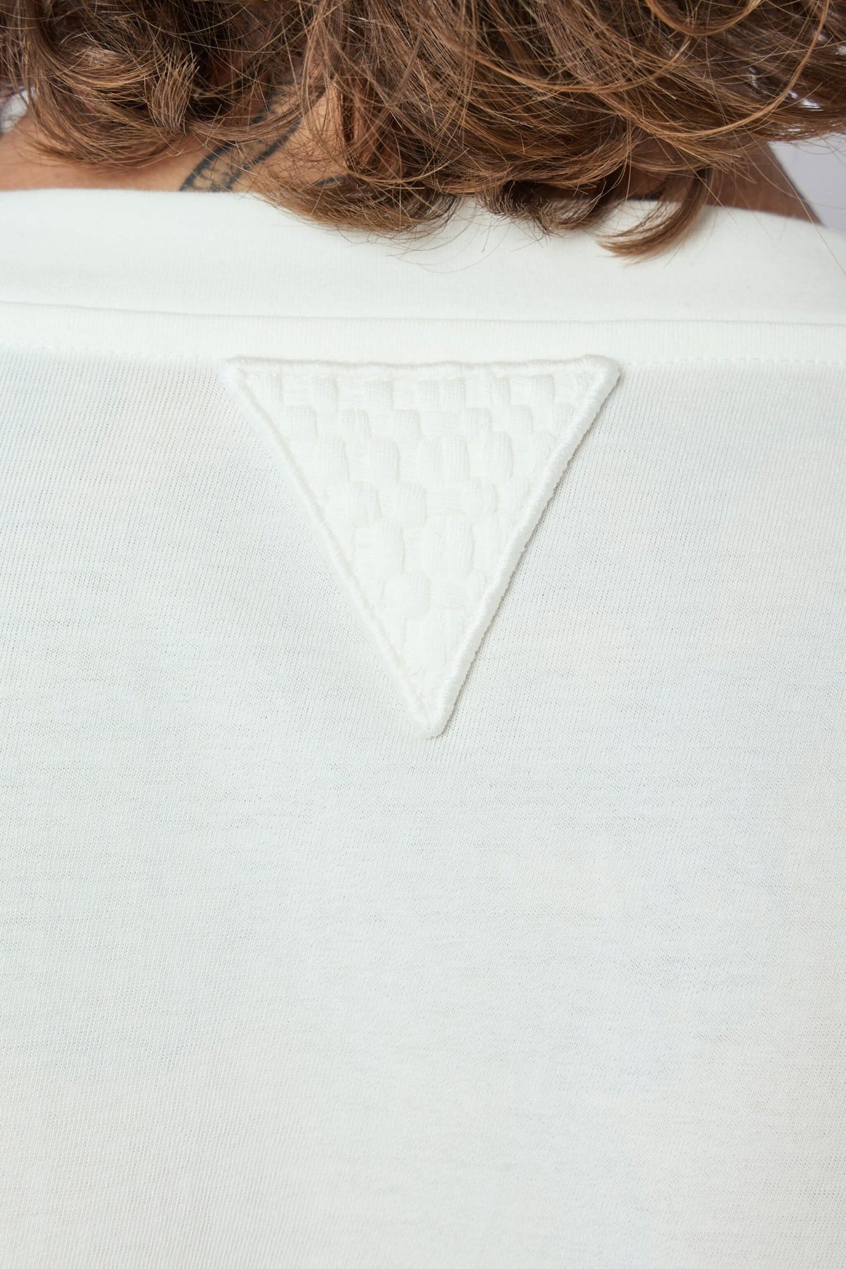 Bottega Veneta t-shirt fabric care label and construction details