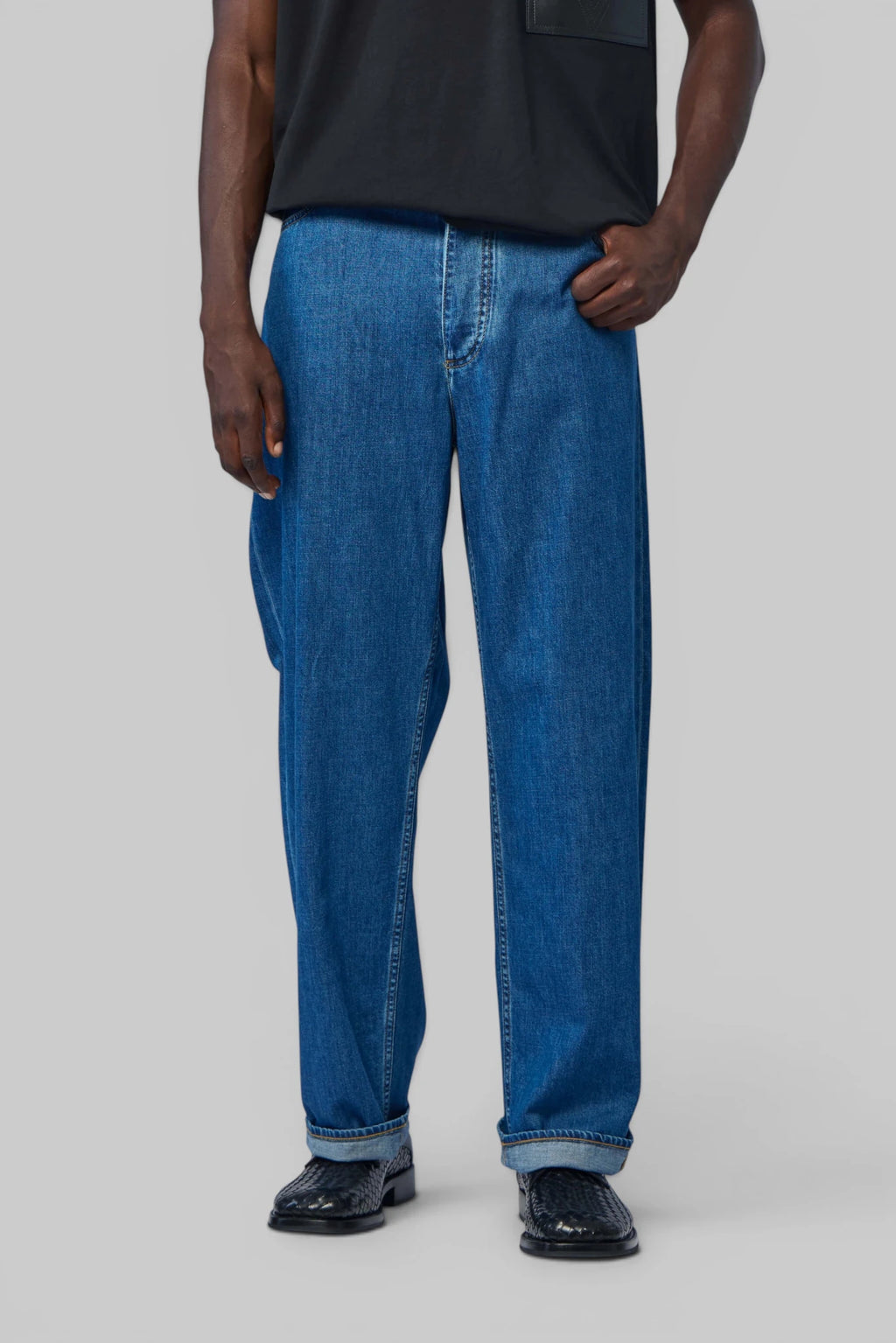 Bottega Veneta - Trousers LW Atlantic Blue Denim - LABELS