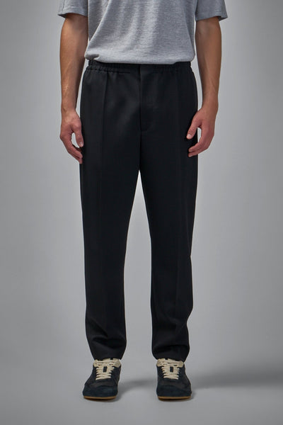 Wool Grain De Poudre Trousers