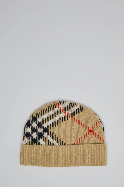 Core Check Beanie in Sand