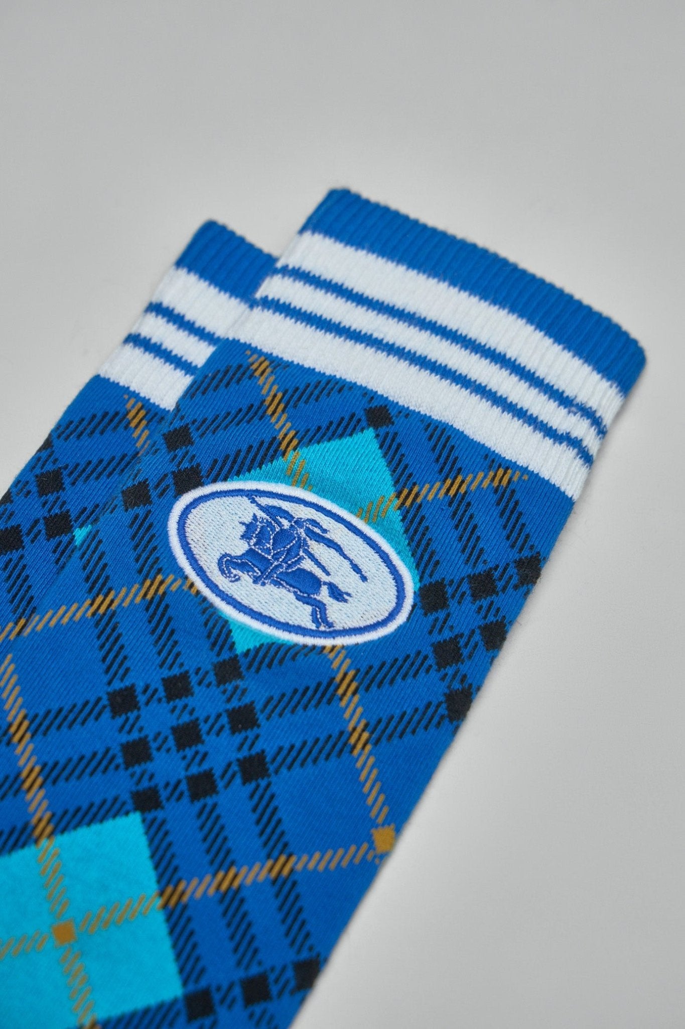 Burberry - Argyle Check Stretch Cotton Blend Socks - LABELS