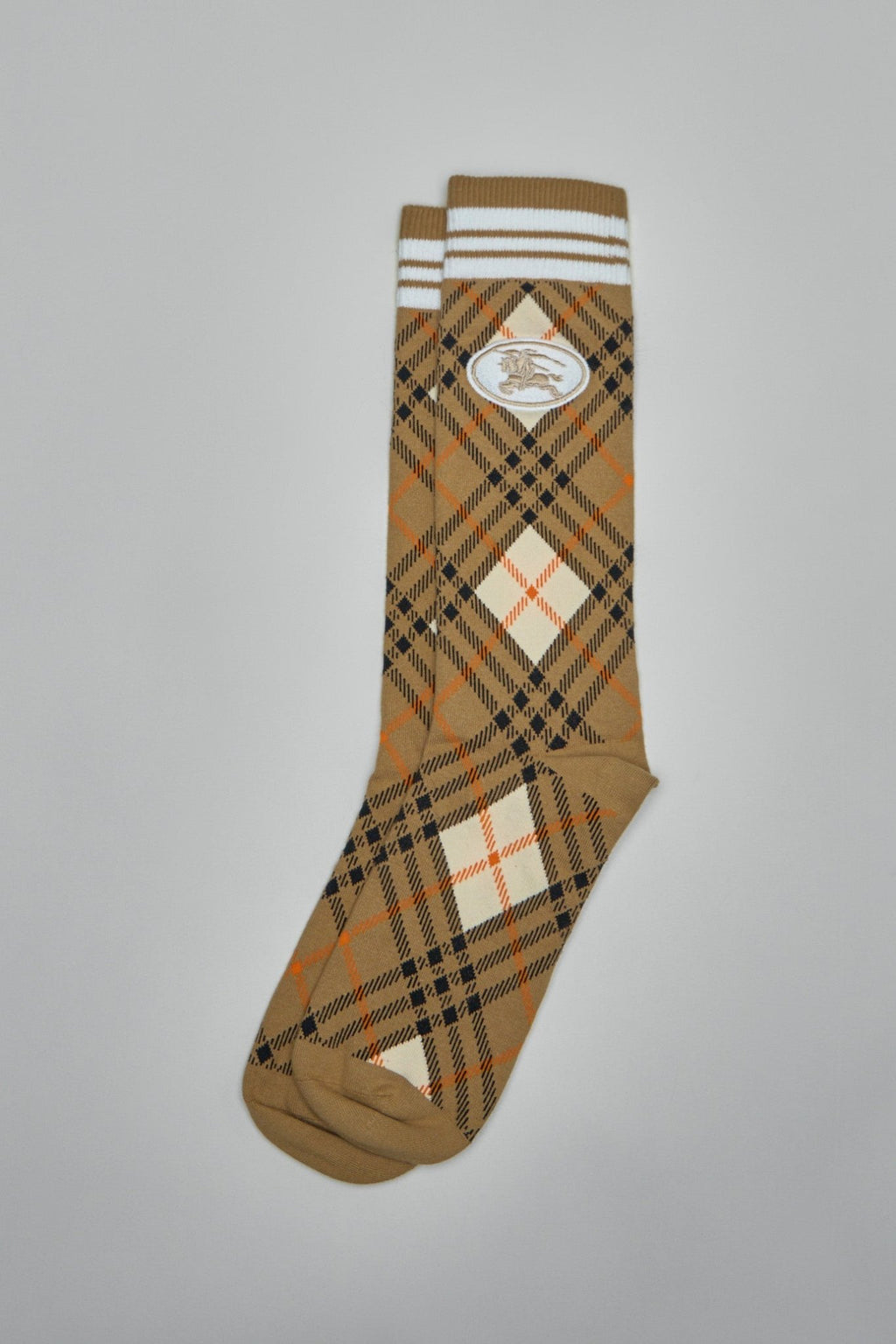 Burberry - Argyle Check Stretch Cotton Blend Socks - LABELS