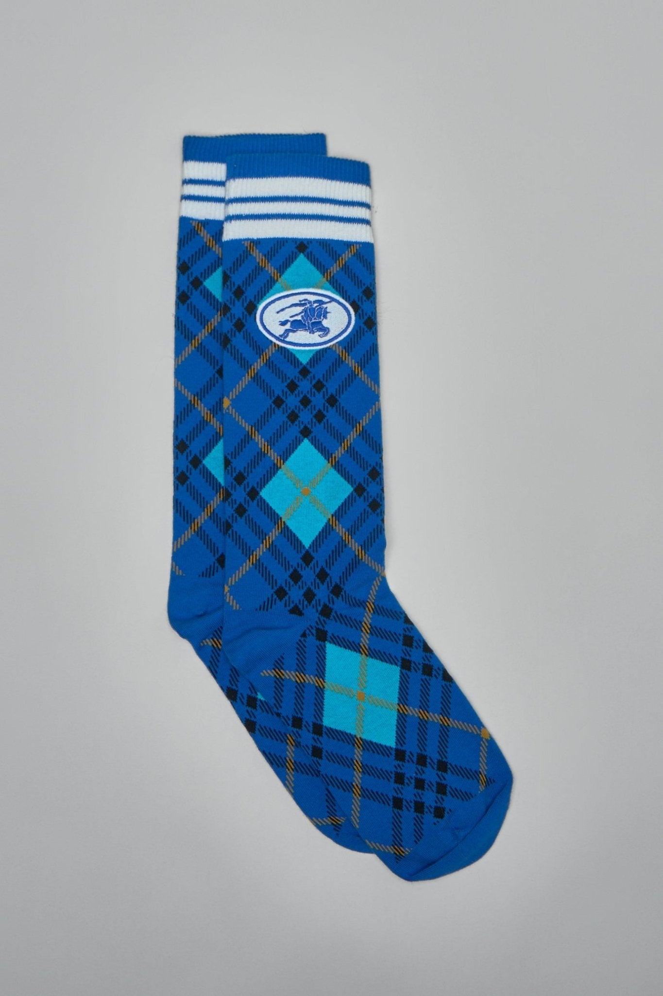 Burberry - Argyle Check Stretch Cotton Blend Socks - LABELS