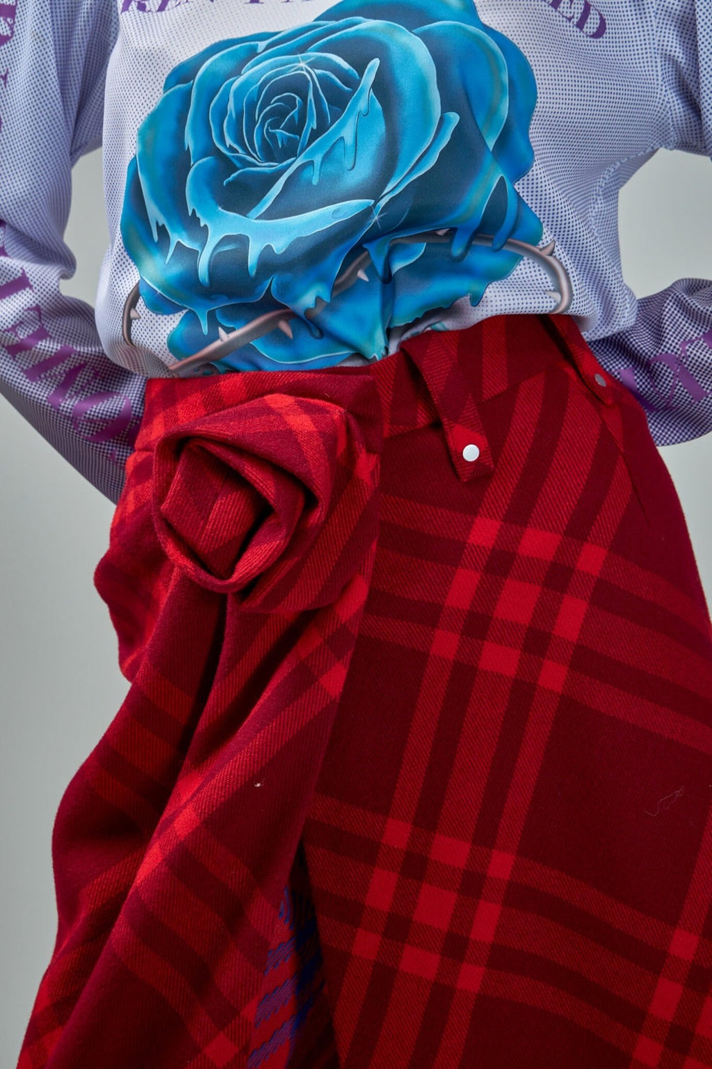 Burberry by Daniel Lee - Check Wool Skirt - LABELS