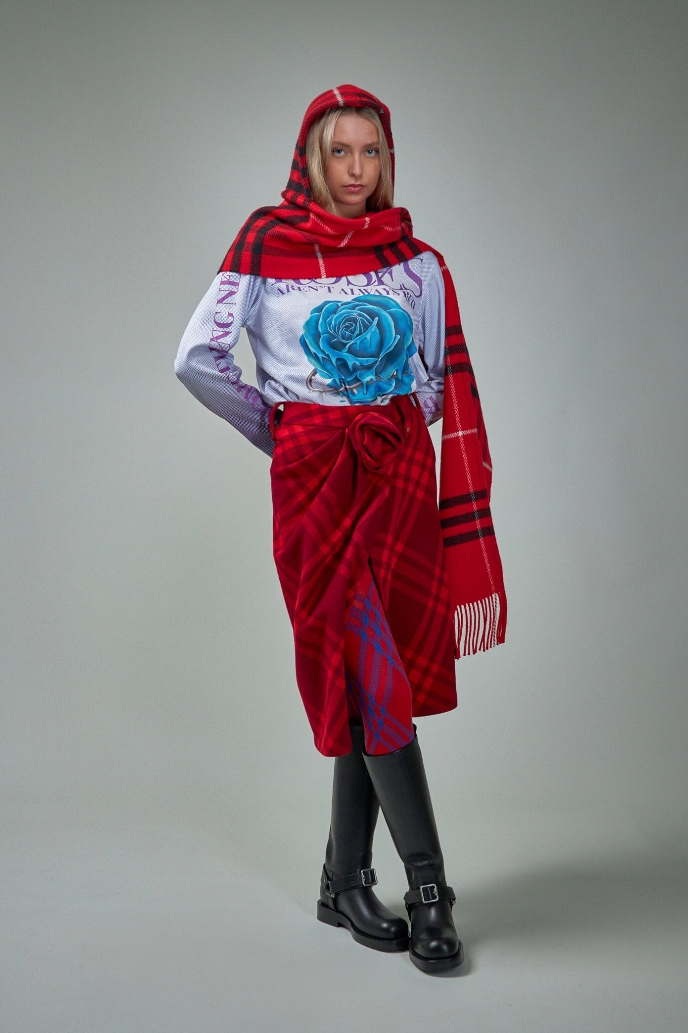 Burberry by Daniel Lee - Check Wool Skirt - LABELS