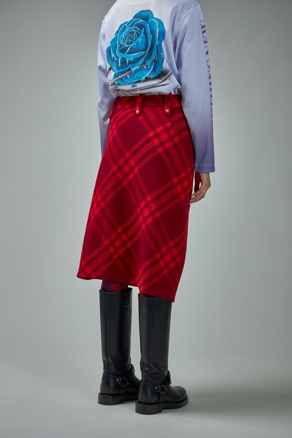 Burberry by Daniel Lee - Check Wool Skirt - LABELS
